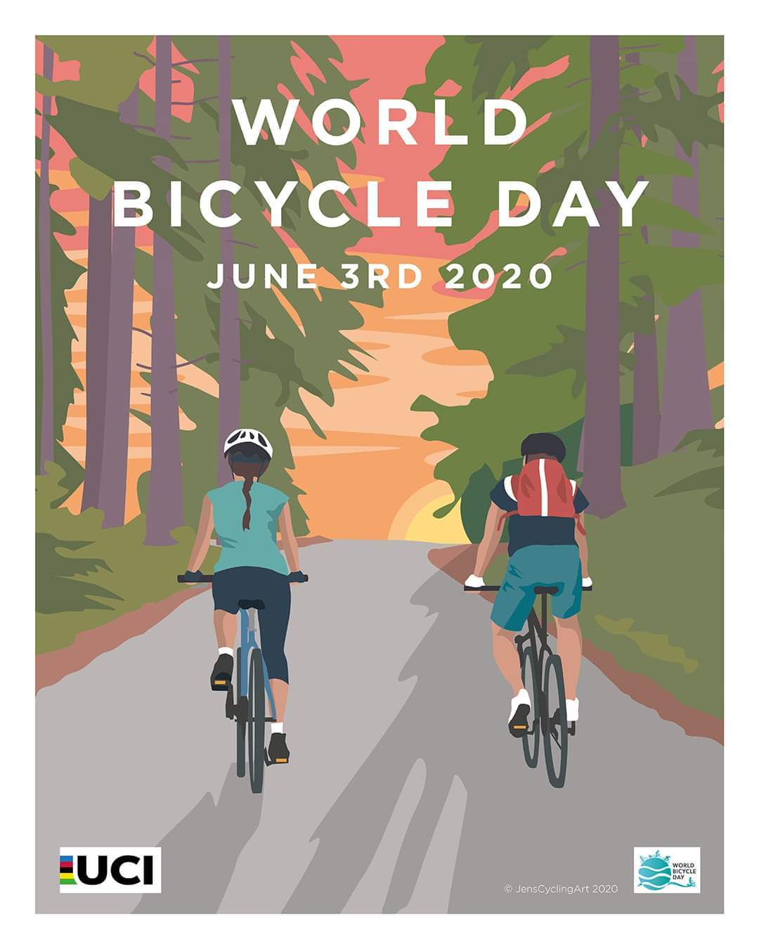 World Bicycle Day - A bike, Holidays, Poster, Longpost