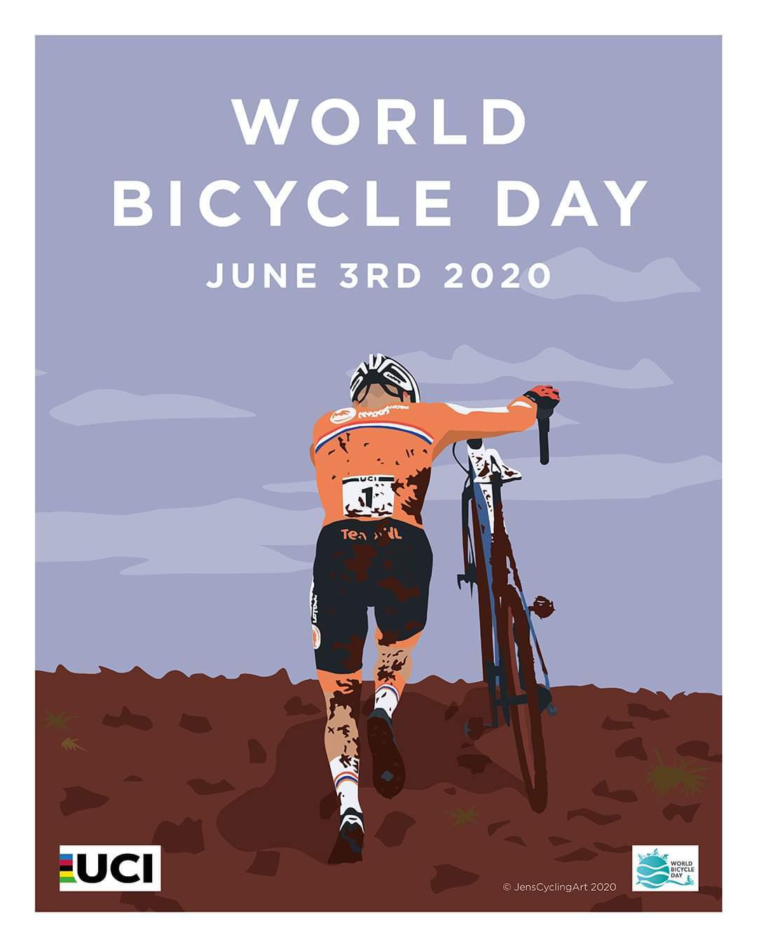 World Bicycle Day - A bike, Holidays, Poster, Longpost