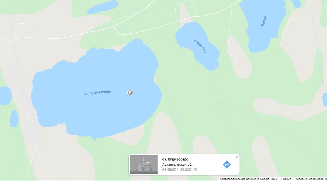 Russian language lessons from Google maps - Russian language, Arkhangelsk region