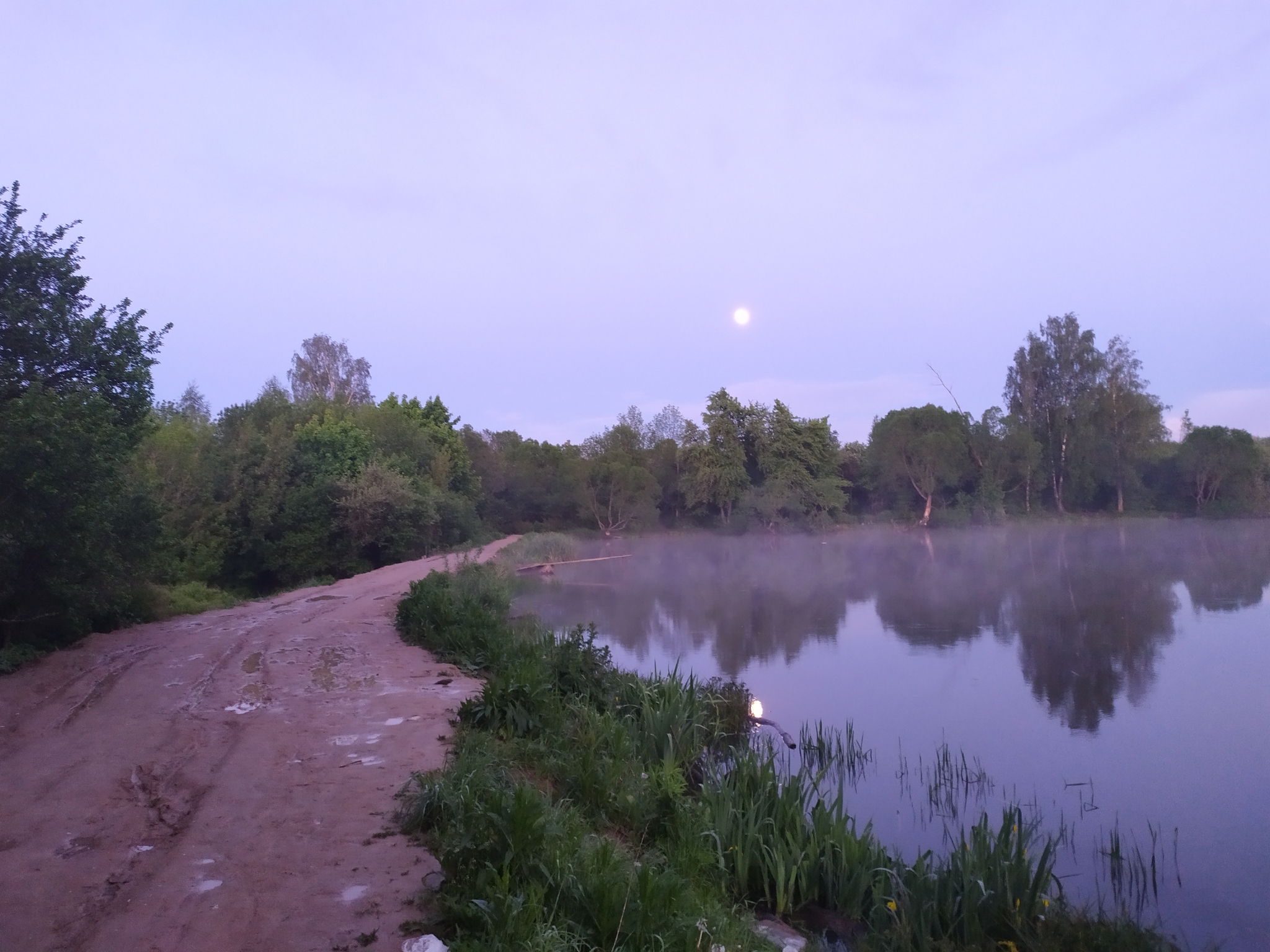 Evening fog over Smolensk Lake:3 - My, Smolensk, Lake, Fog, Longpost