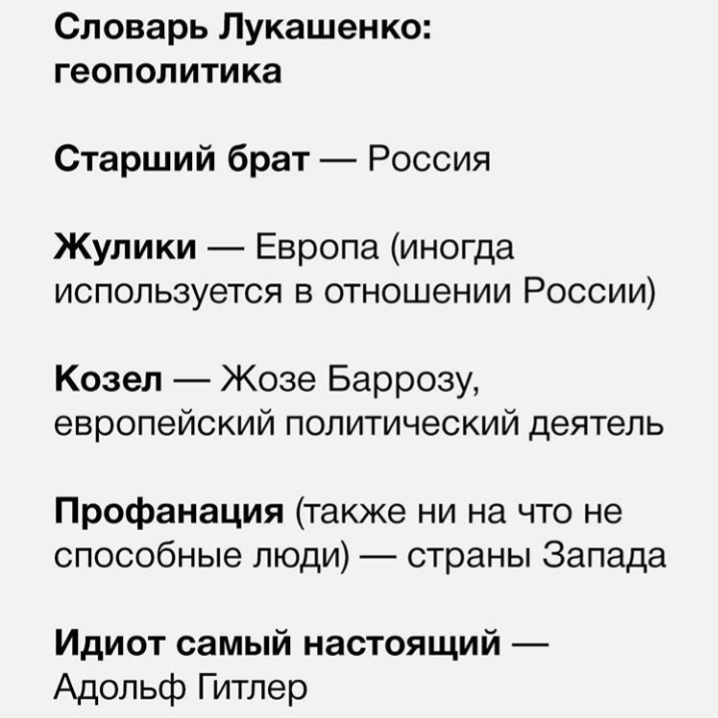 Новый политический белорусский язык - Длиннопост, Александр Лукашенко, Республика Беларусь, Политика, Словарь