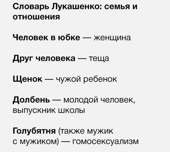 Новый политический белорусский язык - Длиннопост, Александр Лукашенко, Республика Беларусь, Политика, Словарь