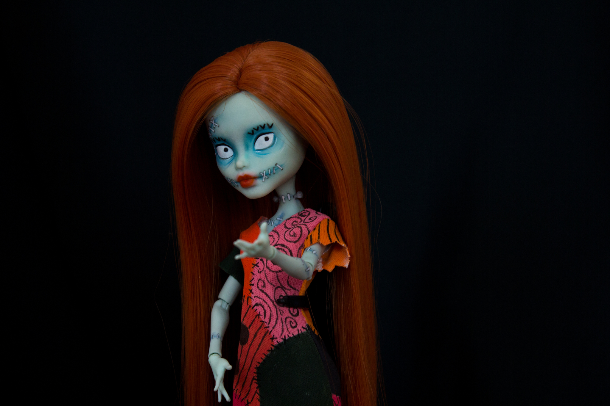 Sally from The Nightmare Before Christmas - My, Ooak, Handmade, The nightmare before christmas, Doll, Longpost, Sally