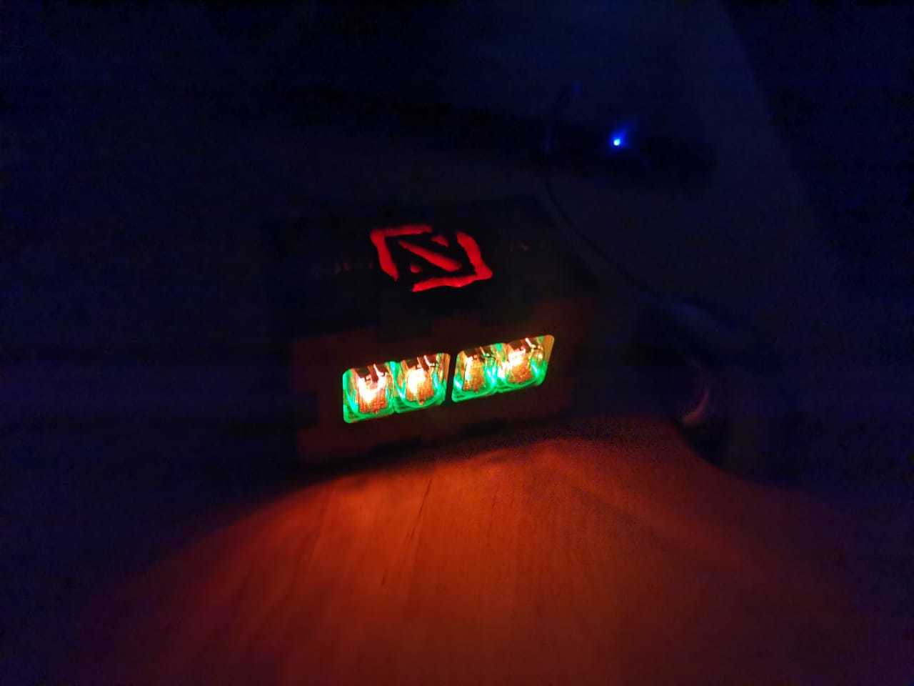 Nixie-clock for friends anniversary - My, With your own hands, Epoxy resin, Nixie clock, Alexgyver, Gas discharge indicators, IN-12, Longpost, Needlework with process