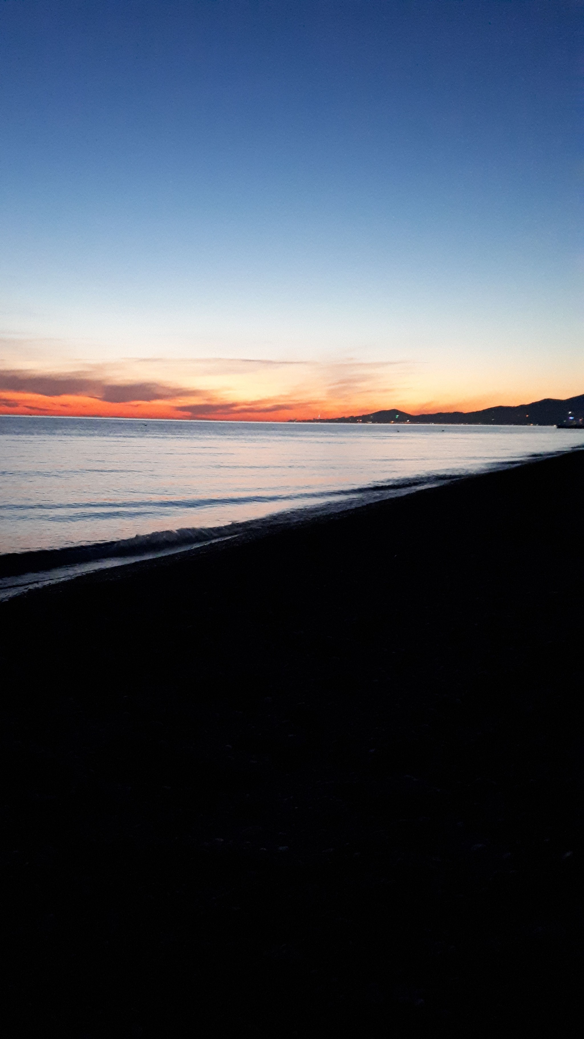 Sunset - My, Sea, Sochi, Sunset, Shore