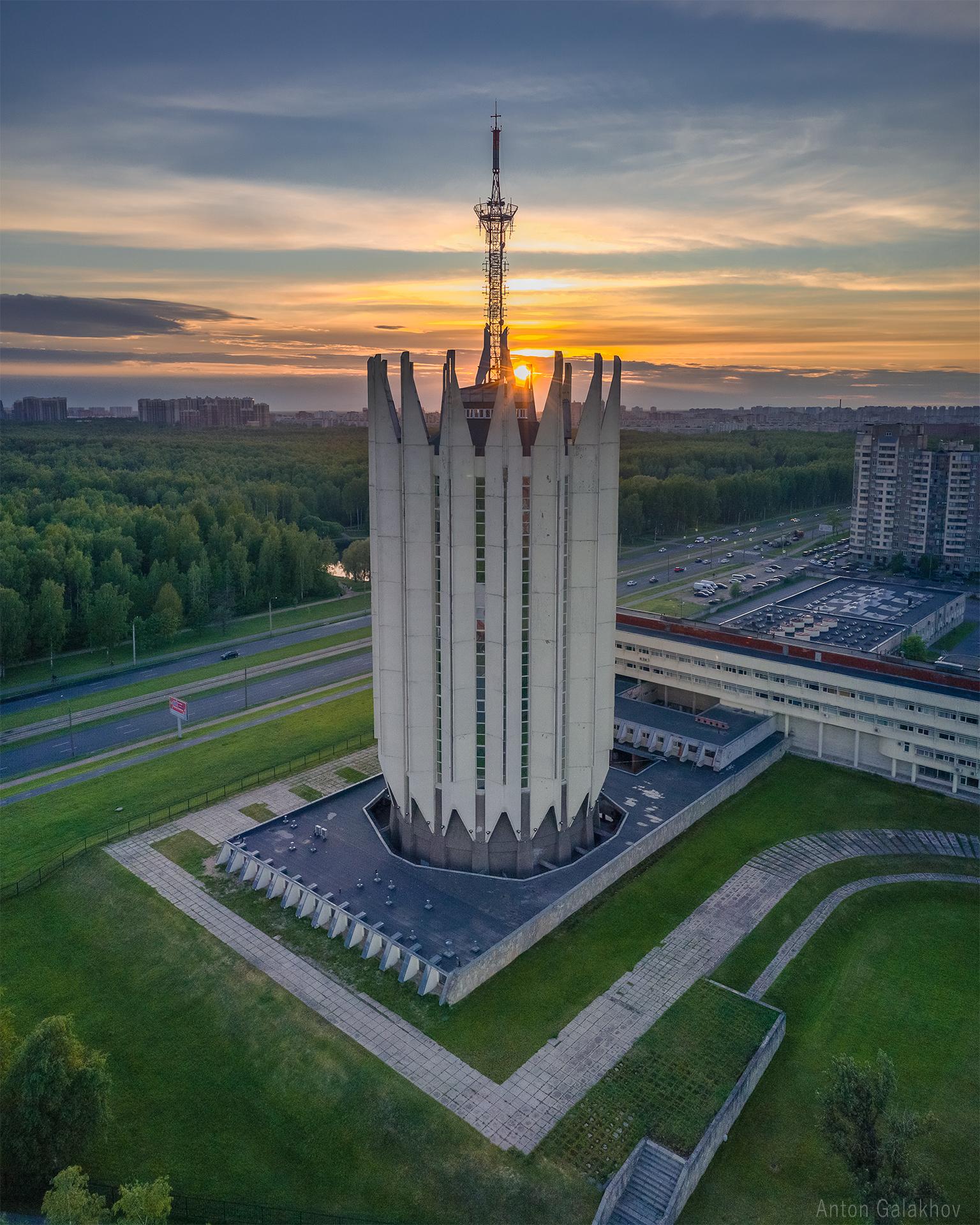 Теплый вечер - Моё, Санкт-Петербург, Квадрокоптер, Фотография, Закат