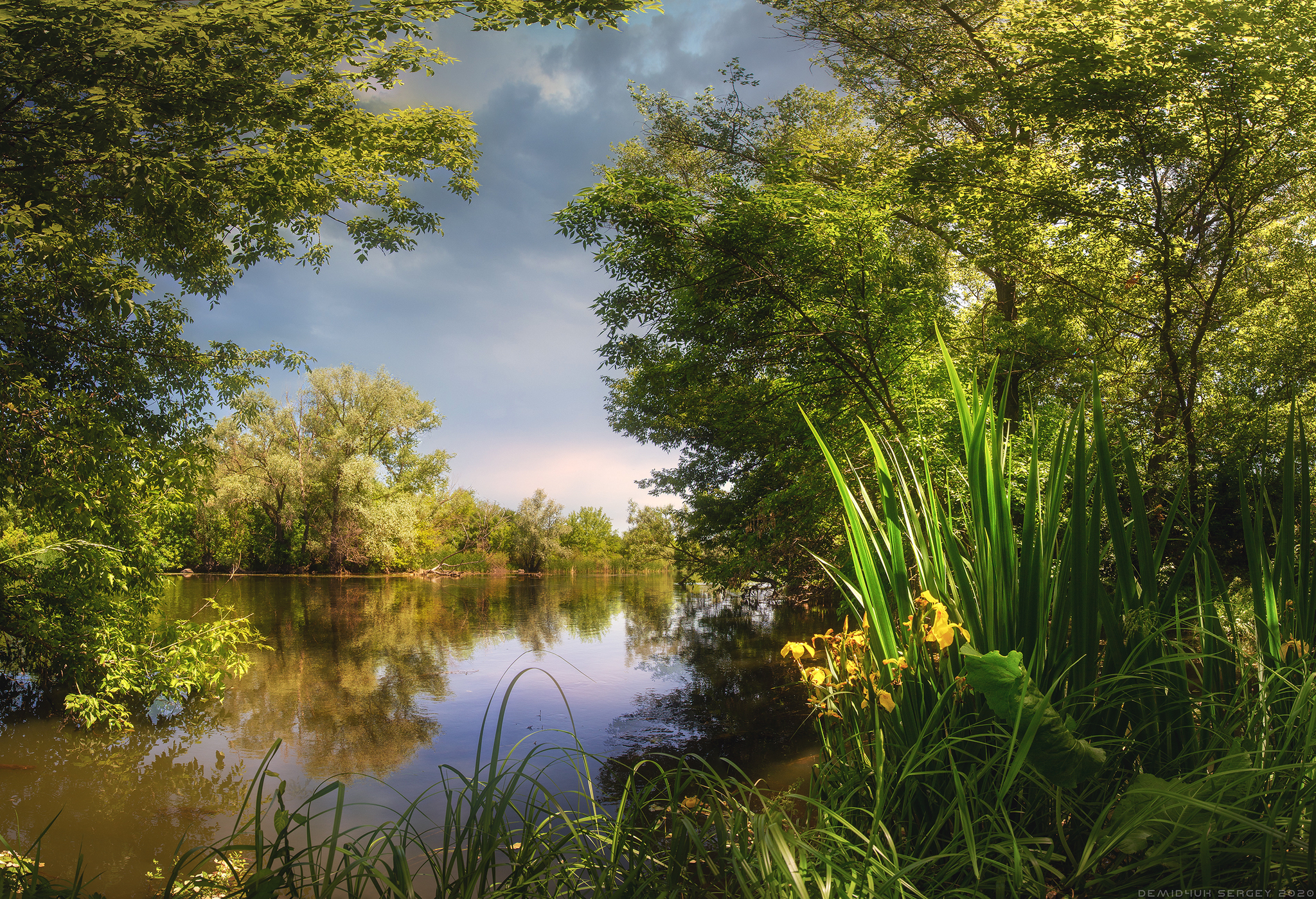 Iskrovka) - My, Landscape, The photo, Summer, Nature, Greenery, River, Atmosphere