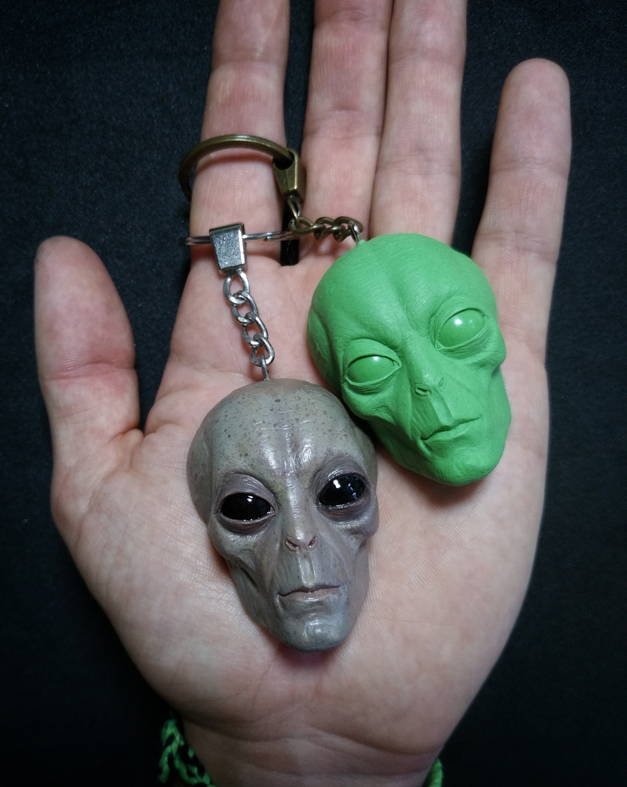 Alien MASYA - My, Aliens, Aliens, Keychain, Magnets, Souvenirs, Handmade, Halloween, Longpost, Needlework without process