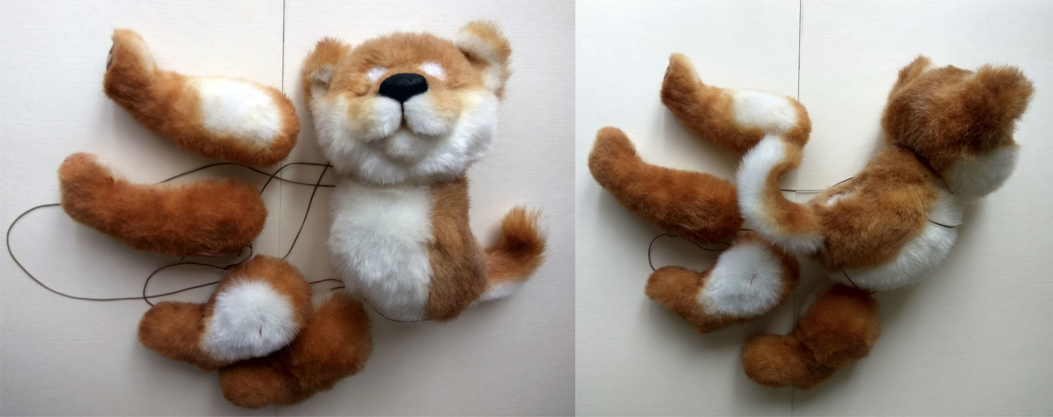 Small and proud Shiba Inu - My, Needlework with process, Hobby, Soft toy, With your own hands, Dog, Shiba Inu, Sewing, Hat with ear flaps, Longpost