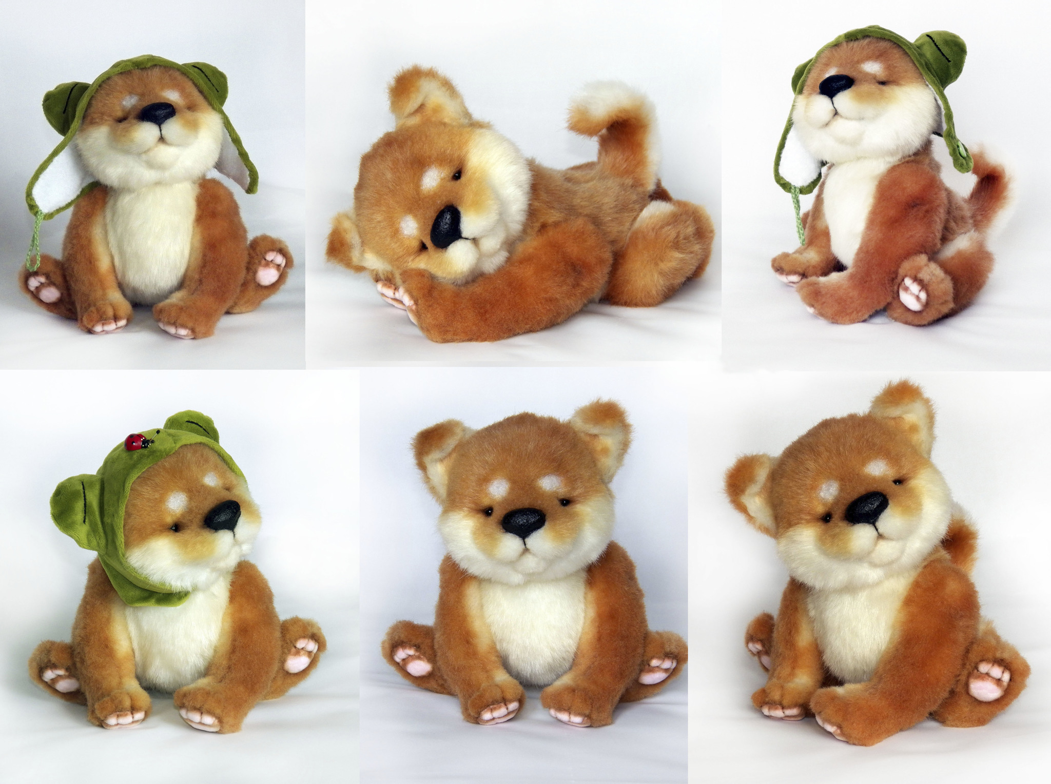 Small and proud Shiba Inu - My, Needlework with process, Hobby, Soft toy, With your own hands, Dog, Shiba Inu, Sewing, Hat with ear flaps, Longpost