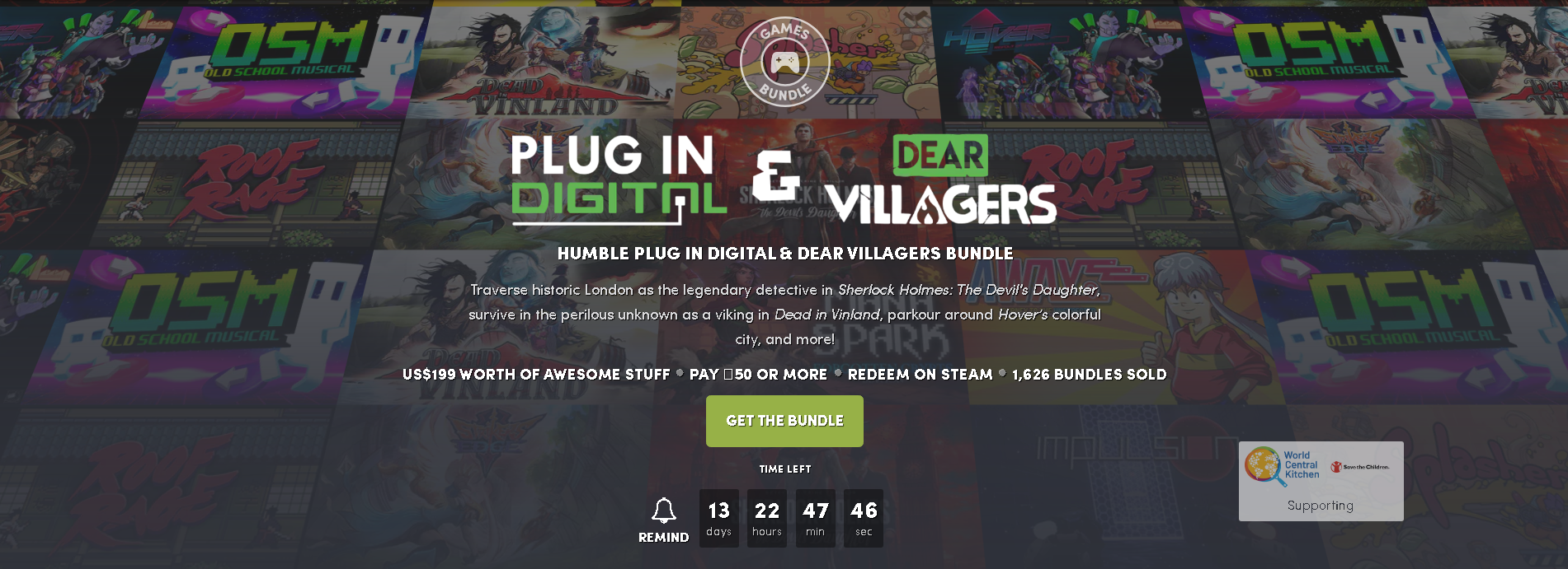 HUMBLE PLUG IN DIGITAL & DEAR VILLAGERS BUNDLE - Steam, Humble bundle, Not a freebie