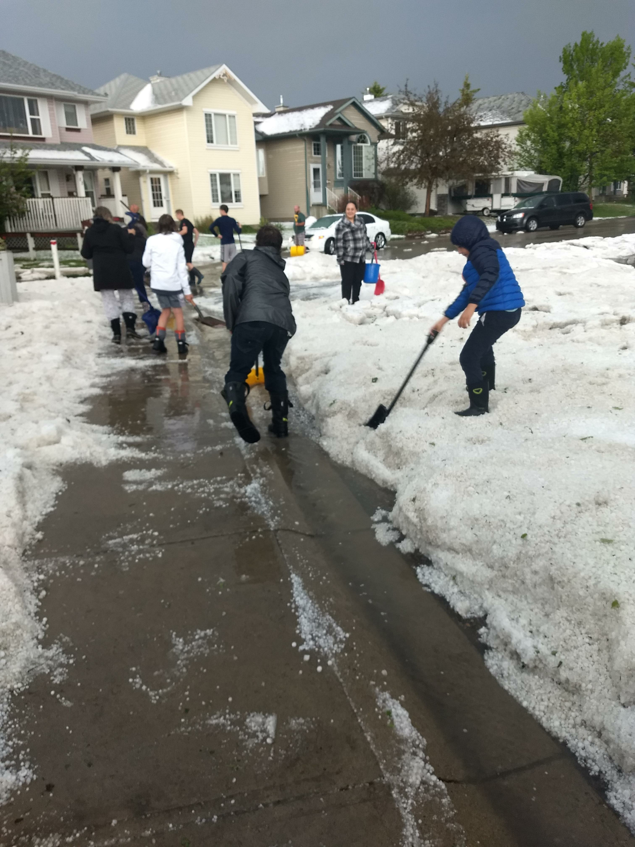 Aftermath of today's minor 10-minute storm in Calgary, Canada - Canada, Calgary, Hurricane, Hail, Weather, Consequences, Destruction, Reddit, Longpost