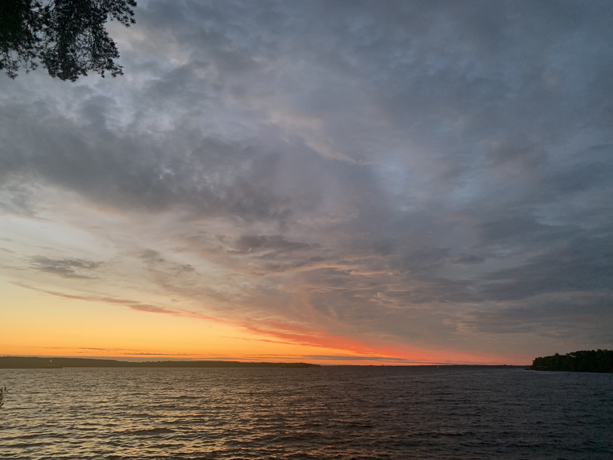 Sunset/dawn on the Volga - My, Nature, Longpost, Volga river