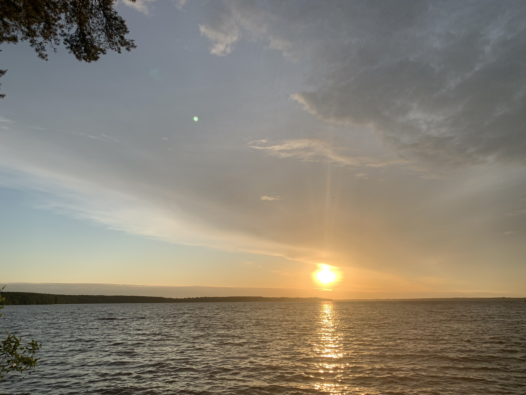 Sunset/dawn on the Volga - My, Nature, Longpost, Volga river