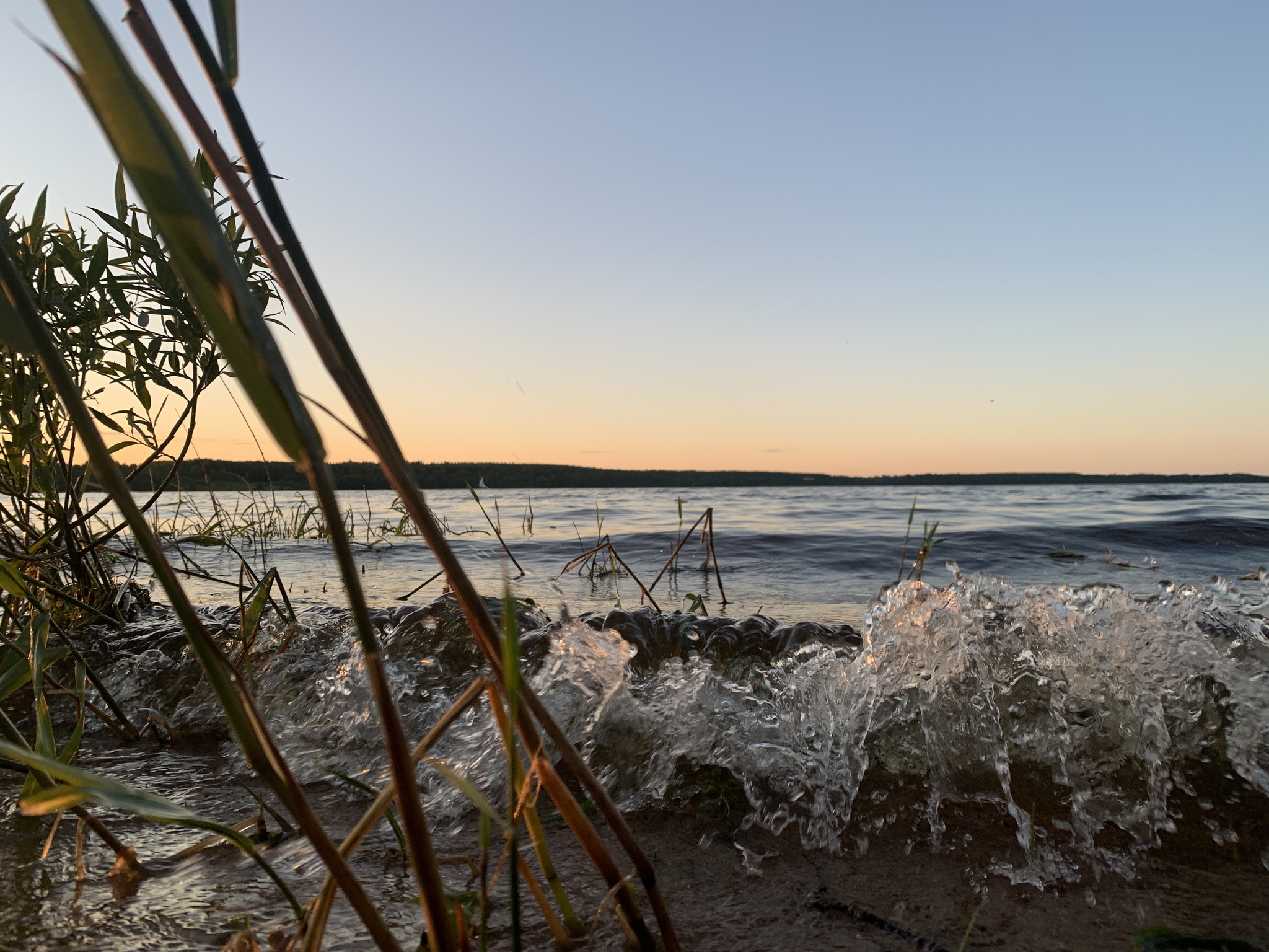 Sunset/dawn on the Volga - My, Nature, Longpost, Volga river