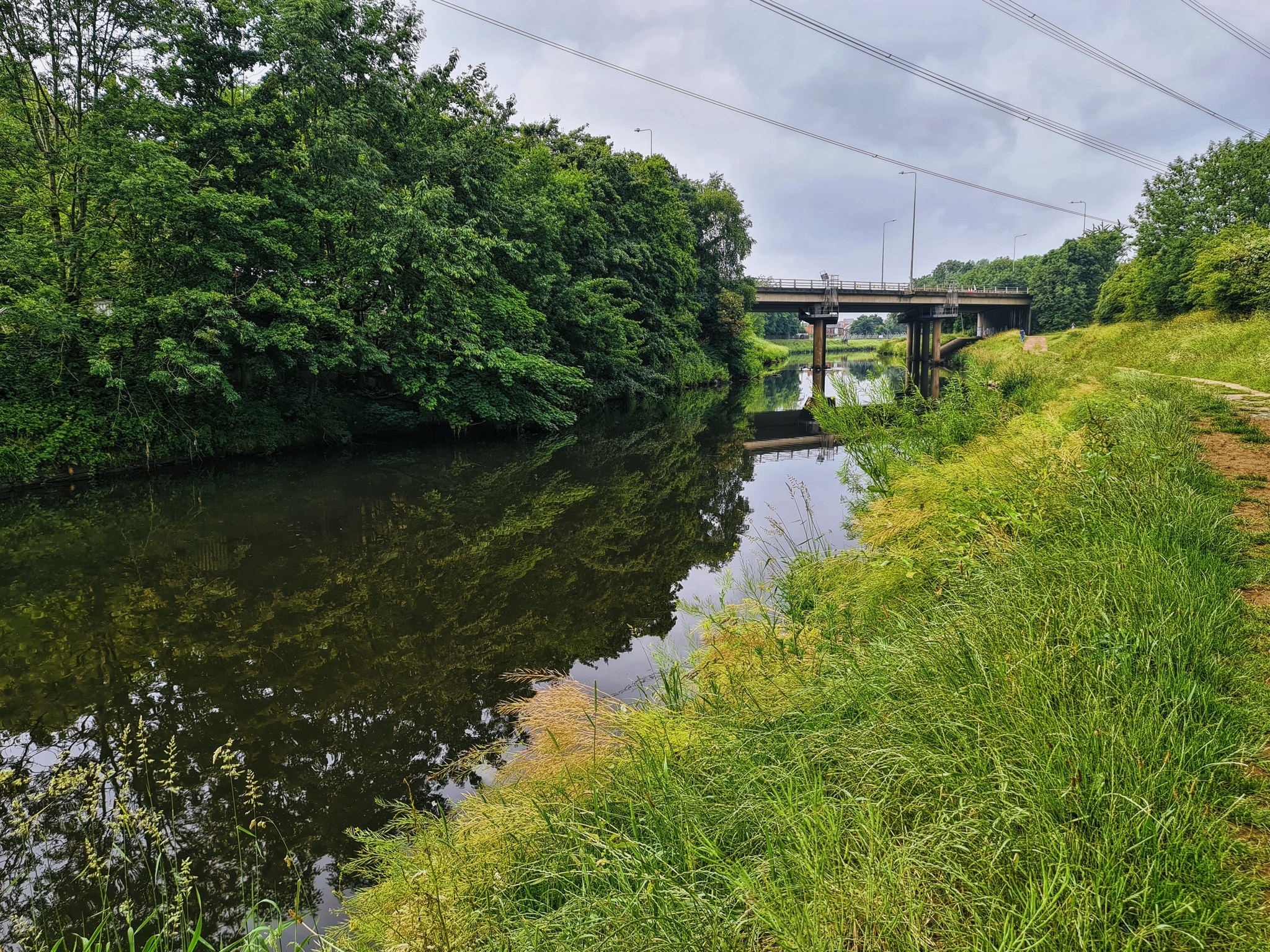 River Mersey, Manchester, England - My, River, Manchester, England, Nature, Longpost