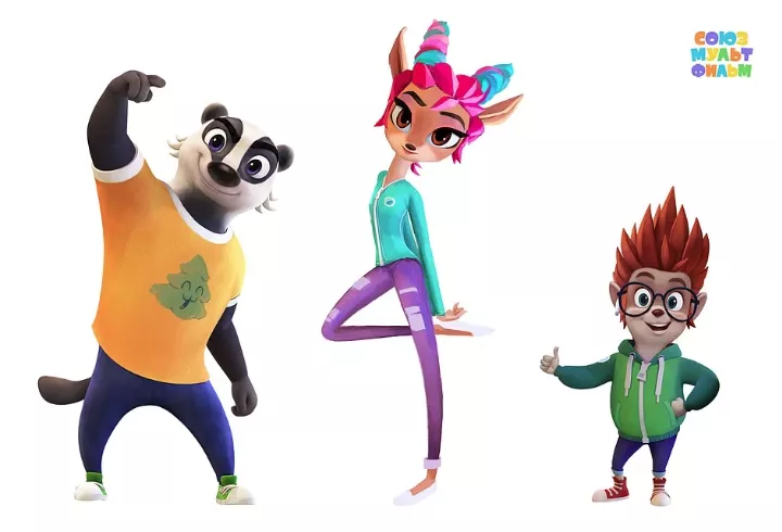 Here are the new heroes of “Well, wait a minute!”: Tim the badger, Ulya the roe deer and Shu the hedgehog - Russia, Cartoons, Soyuzmultfilm, Wait for it!, Риа Новости, The culture, Children, Roe deer Ulya