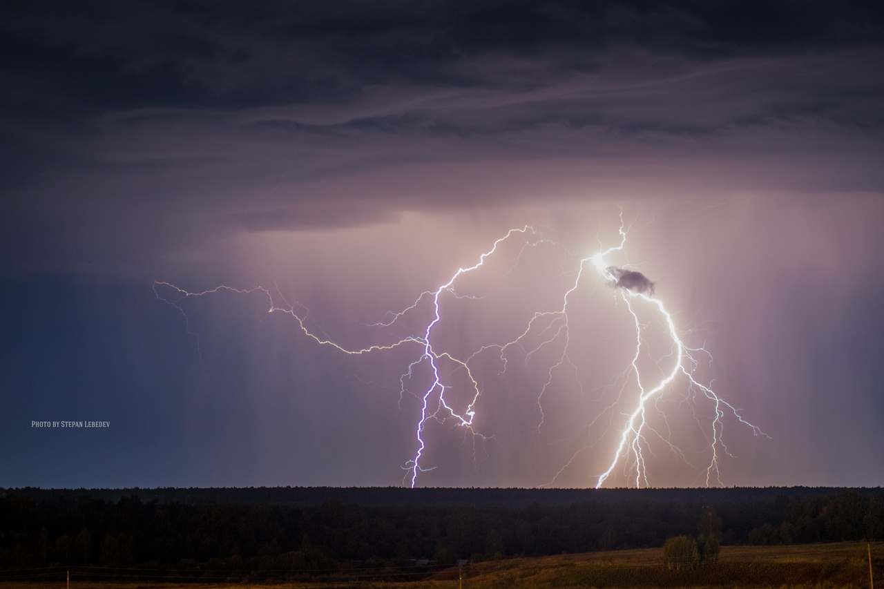 Storm. Appearance of Baal Hammon - My, The photo, Thunderstorm, Epic, Nature, Lightning, Kostroma, Art, Art, Longpost