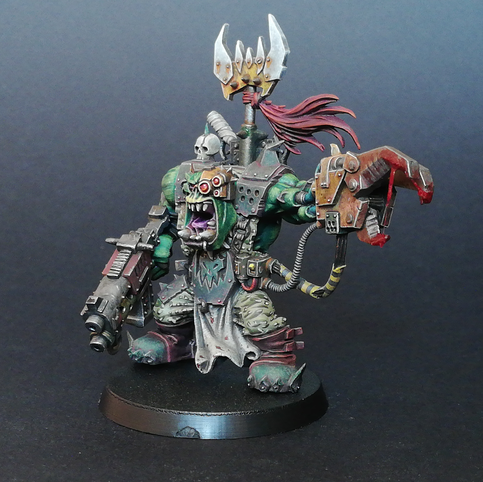 Orc #4 - My, Warhammer 40k, Wh painting, Wh miniatures, Painting miniatures, Orcs, Hobby, Longpost