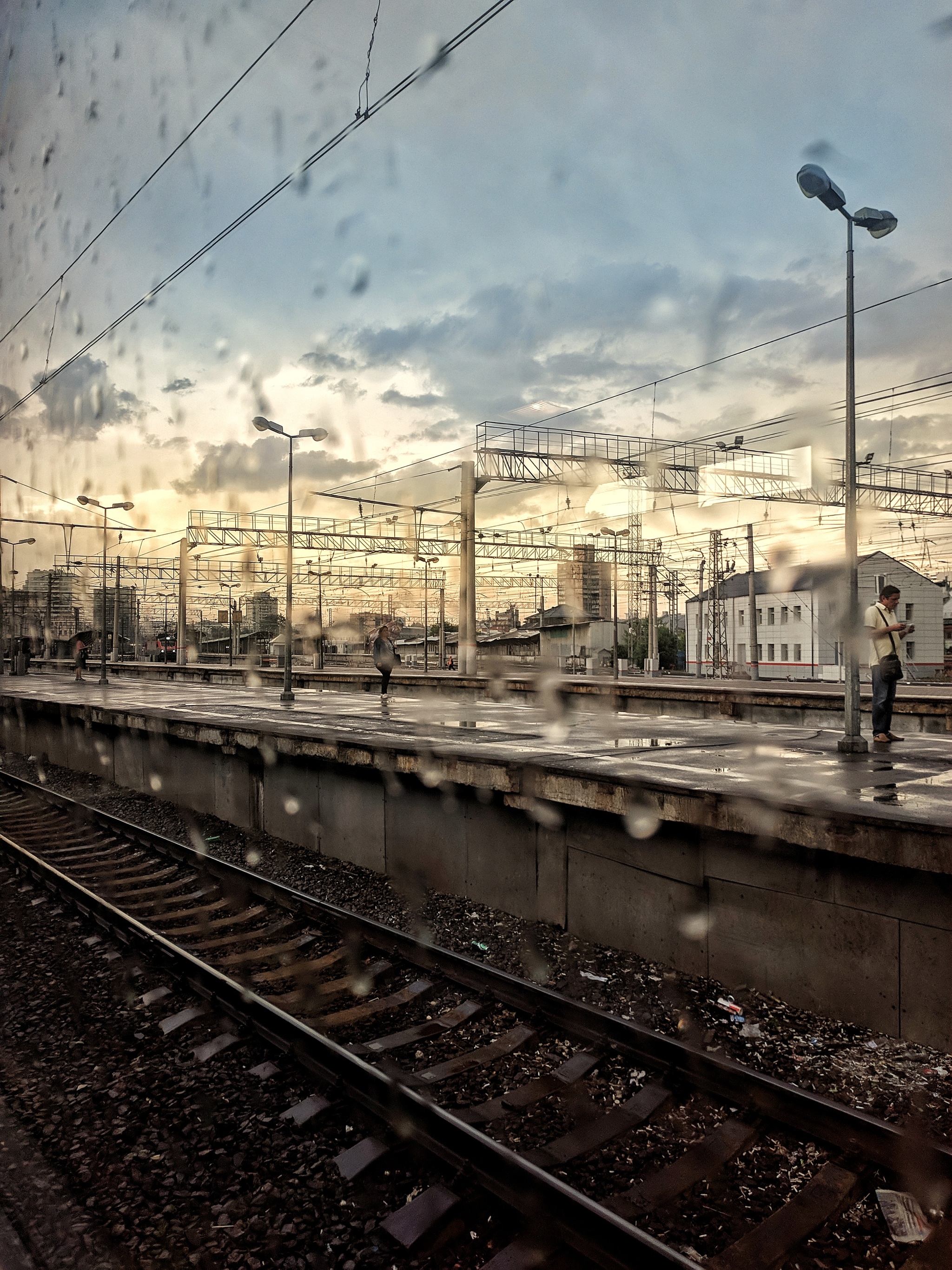 Inspired by Makoto Shinkai - My, Makoto Shinkai, Clouds, Power lines, Train, beauty, Longpost