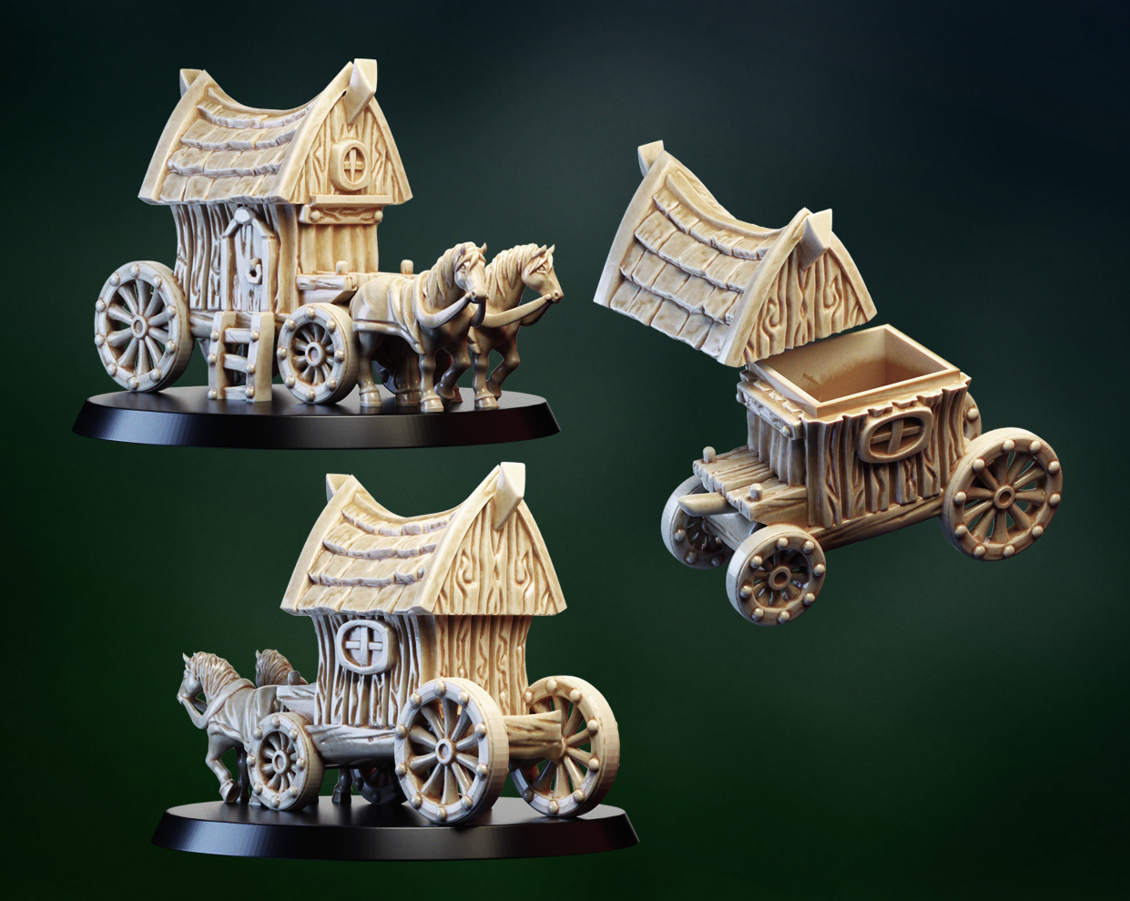 A few more miniatures and news about the set “For Natasha!” - My, 3D, Miniature, Terrane, Longpost