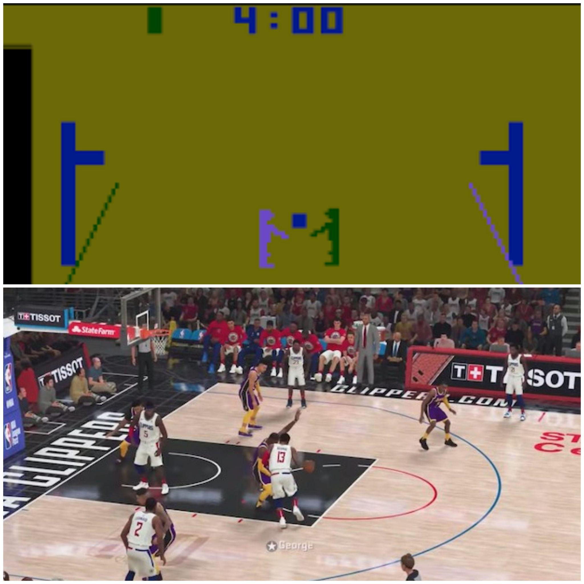 Both of these games came out within my lifetime, and I'm only 46! - Basketball, Computer graphics, Detailing, Progress, Computer games, NBA, It Was-It Was, Reddit