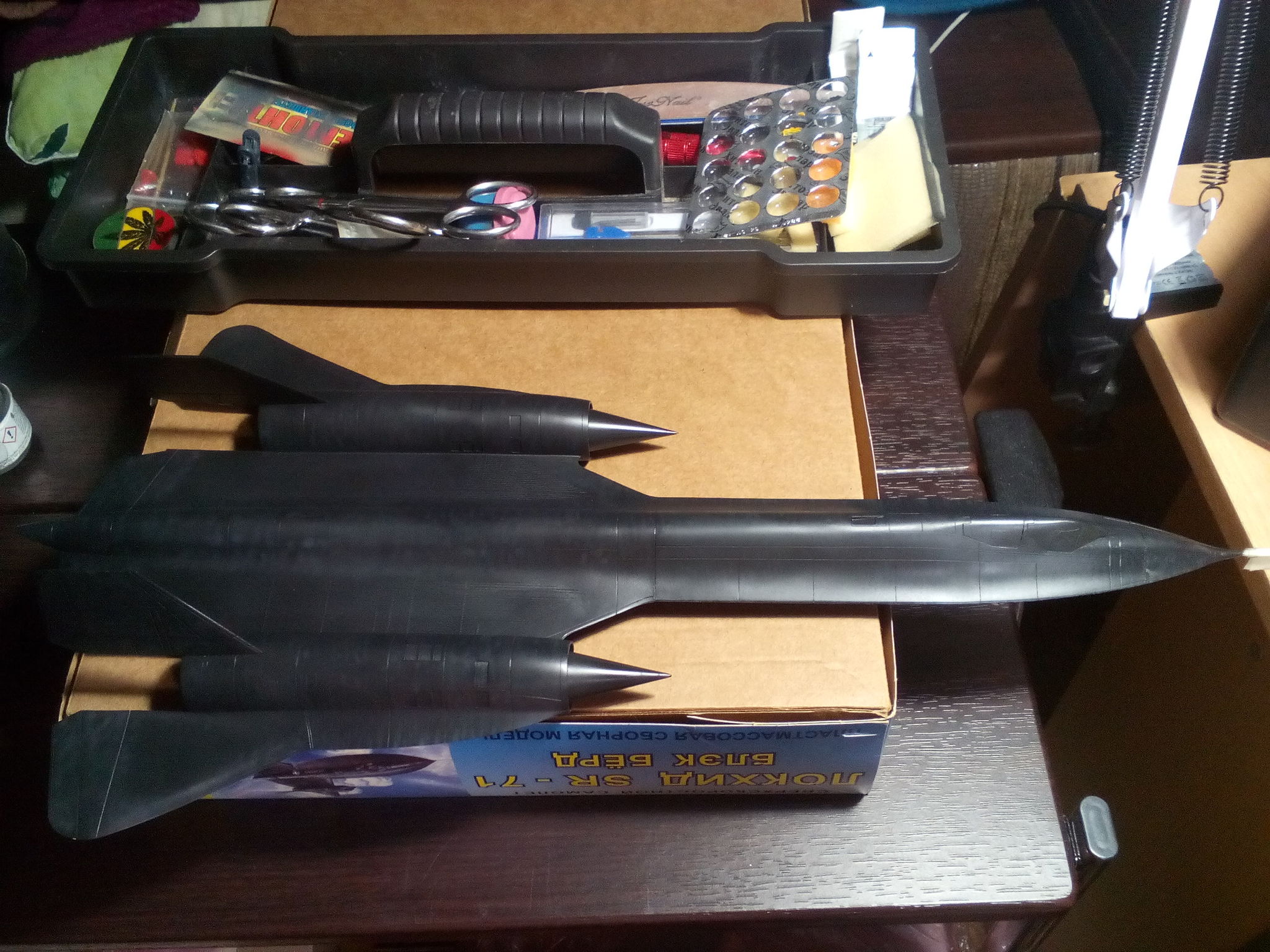 Lockheed SR-71 Blackbird, Modeler (Academy), 1/72. Assembly Notes - My, Stand modeling, Aircraft modeling, Prefabricated model, Assembly, Airbrushing, Hobby, Sr-71, Aviation, Longpost