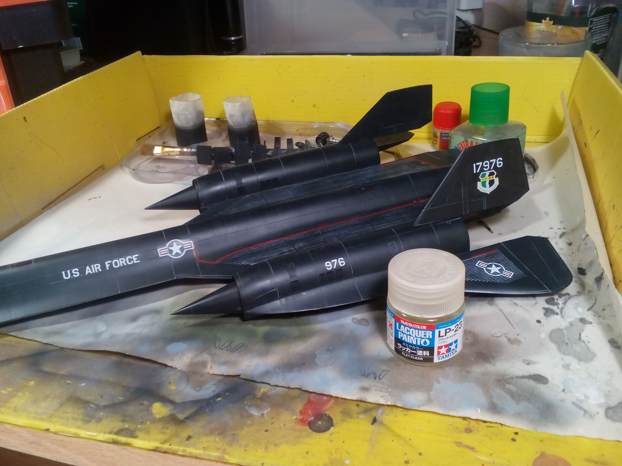 Lockheed SR-71 Blackbird, Моделист (Academy), 1/72. Заметки по сборке - Моё, Стендовый моделизм, Авиамоделизм, Сборная модель, Сборка, Аэрография, Хобби, Sr-71, Авиация, Длиннопост