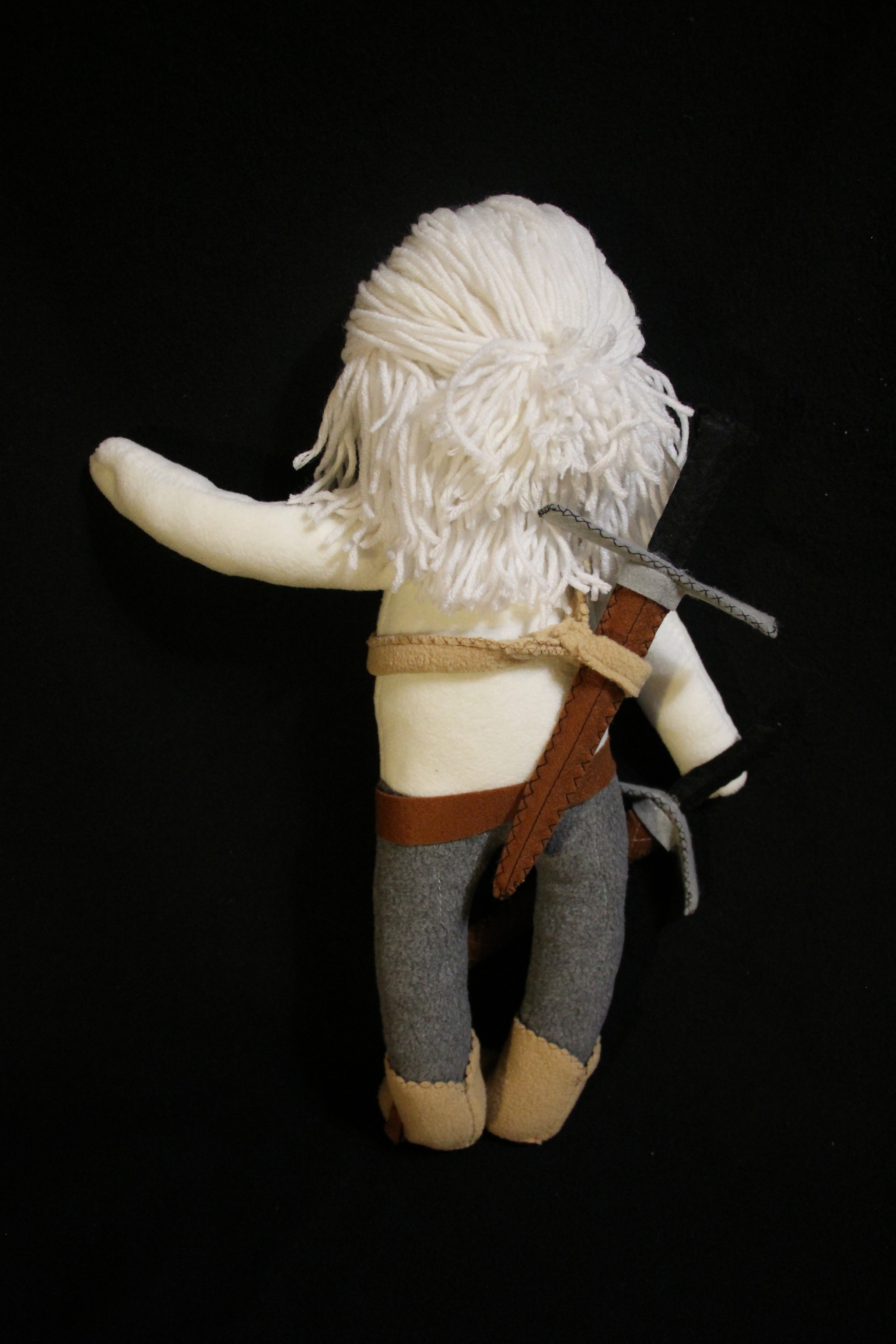 Geralt without armor - My, Witcher, The Witcher 3: Wild Hunt, Geralt of Rivia, Handmade, Longpost, Needlework without process