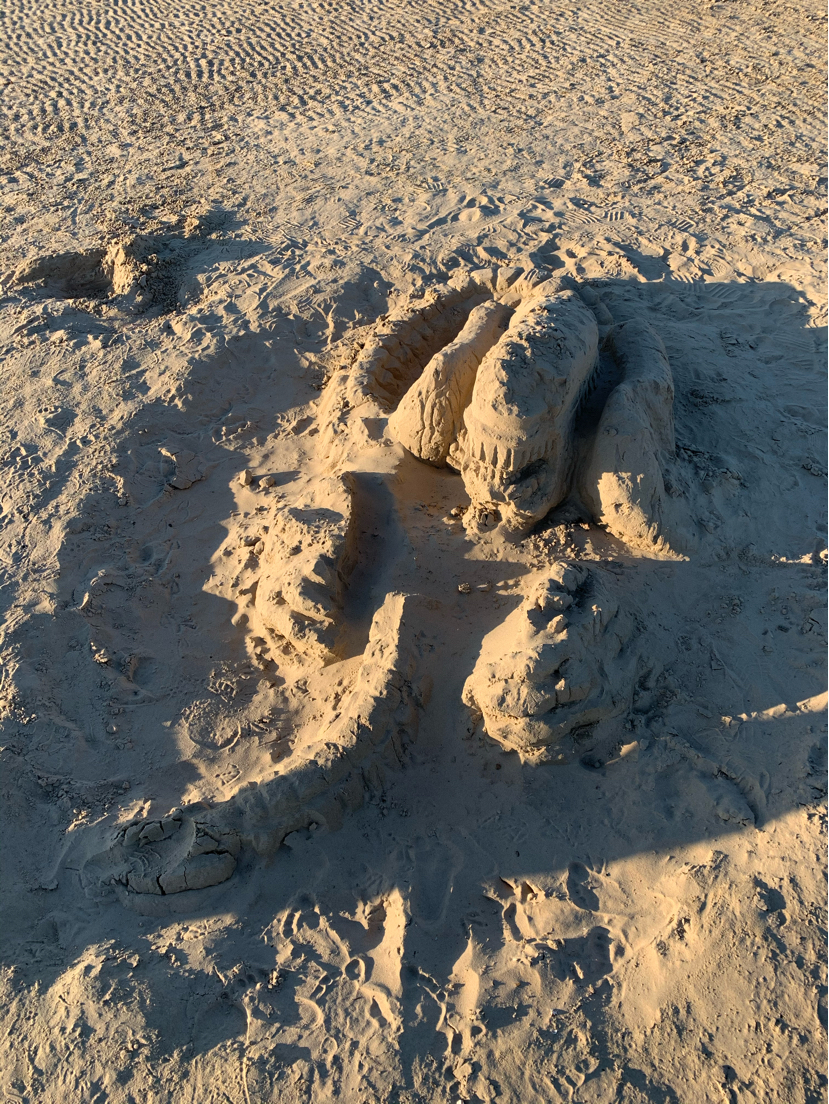 Saw on the beach - Stranger, Beach, Sculpture, Longpost