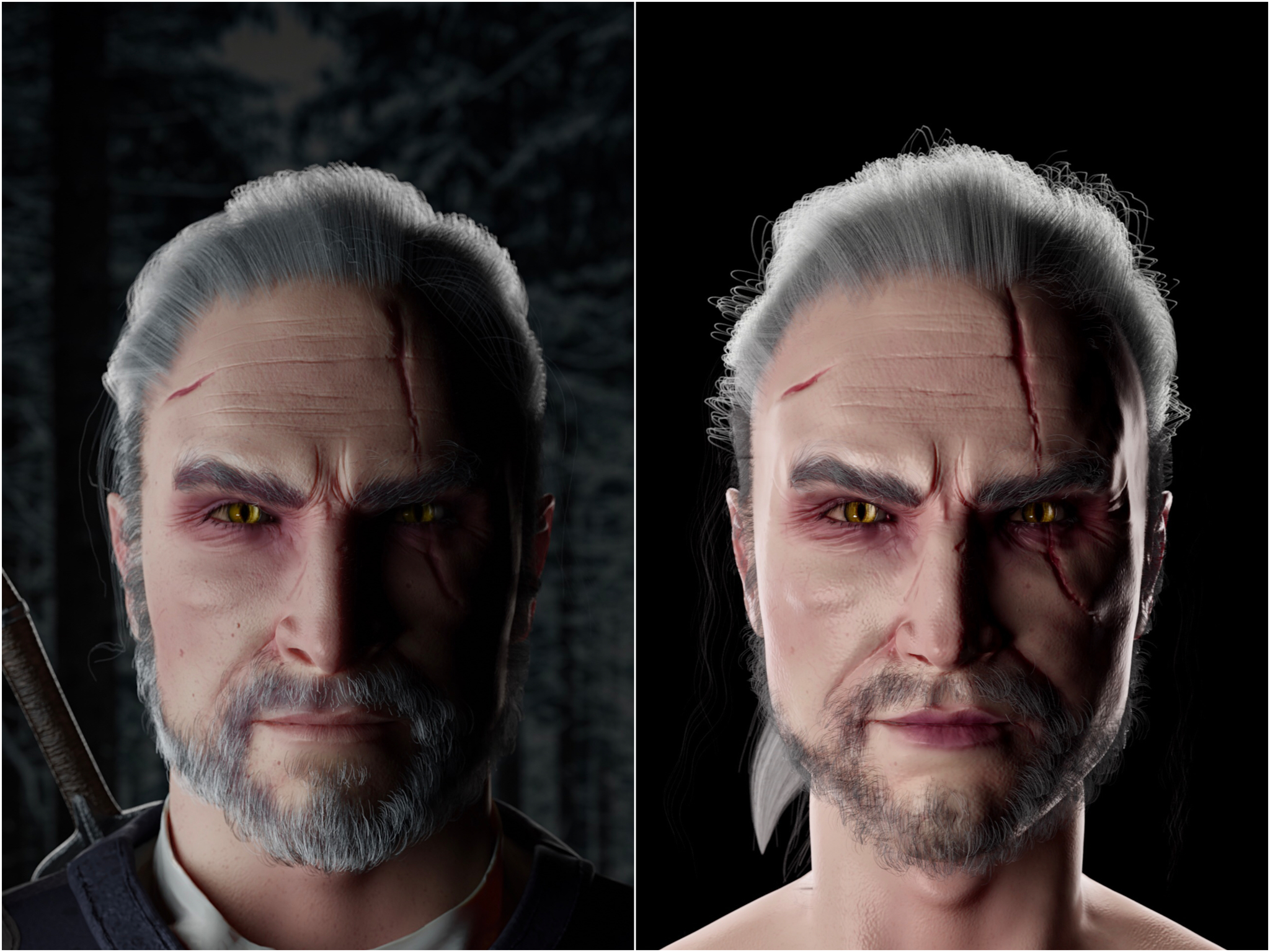Post #7538813 - My, 3D modeling, Zbrush, Witcher, Geralt of Rivia, Video, Longpost