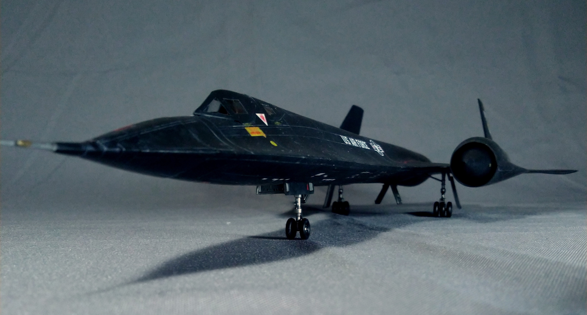 Ahead of sound and time. Lockheed SR-71 Blackbird - My, Stand modeling, Prefabricated model, Story, Air force, Intelligence service, Sr-71, Supersonic, Hobby, Longpost