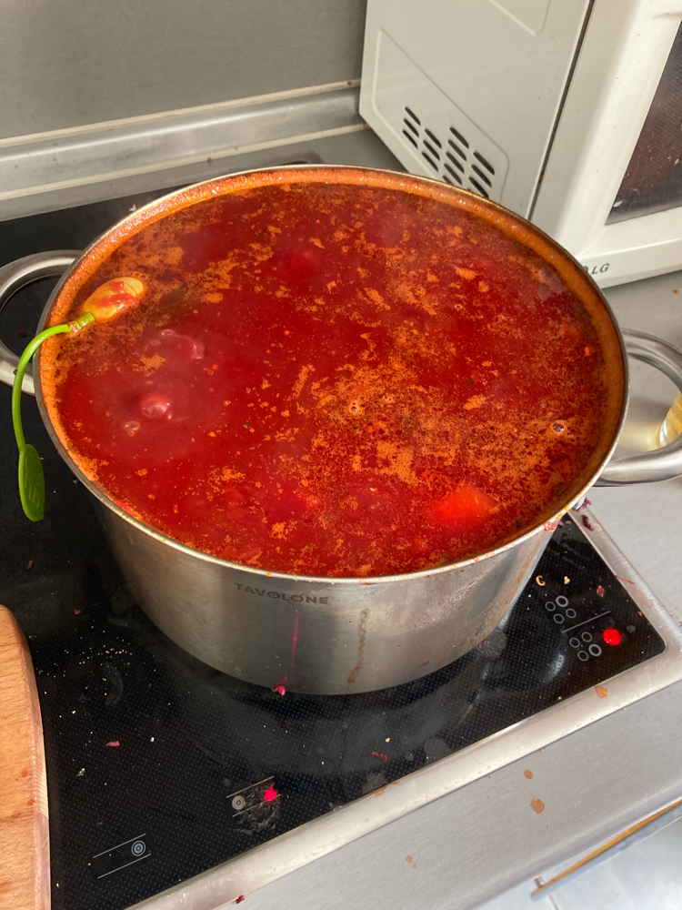 First borscht - My, Borsch, First post, Longpost