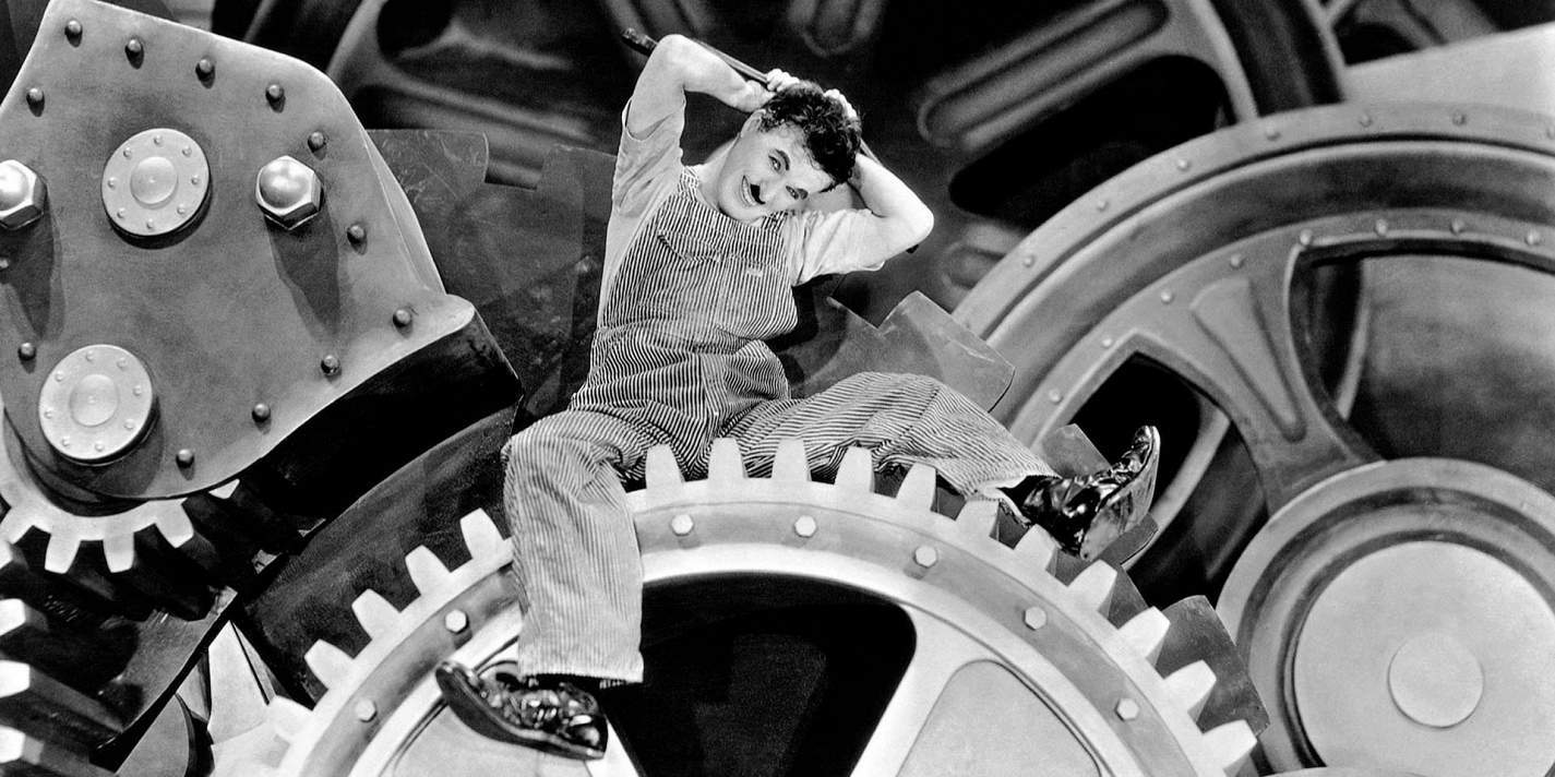 Modern Times (1936) - Movies, Charlie Chaplin, Modern times, Comedy, I advise you to look, What to see