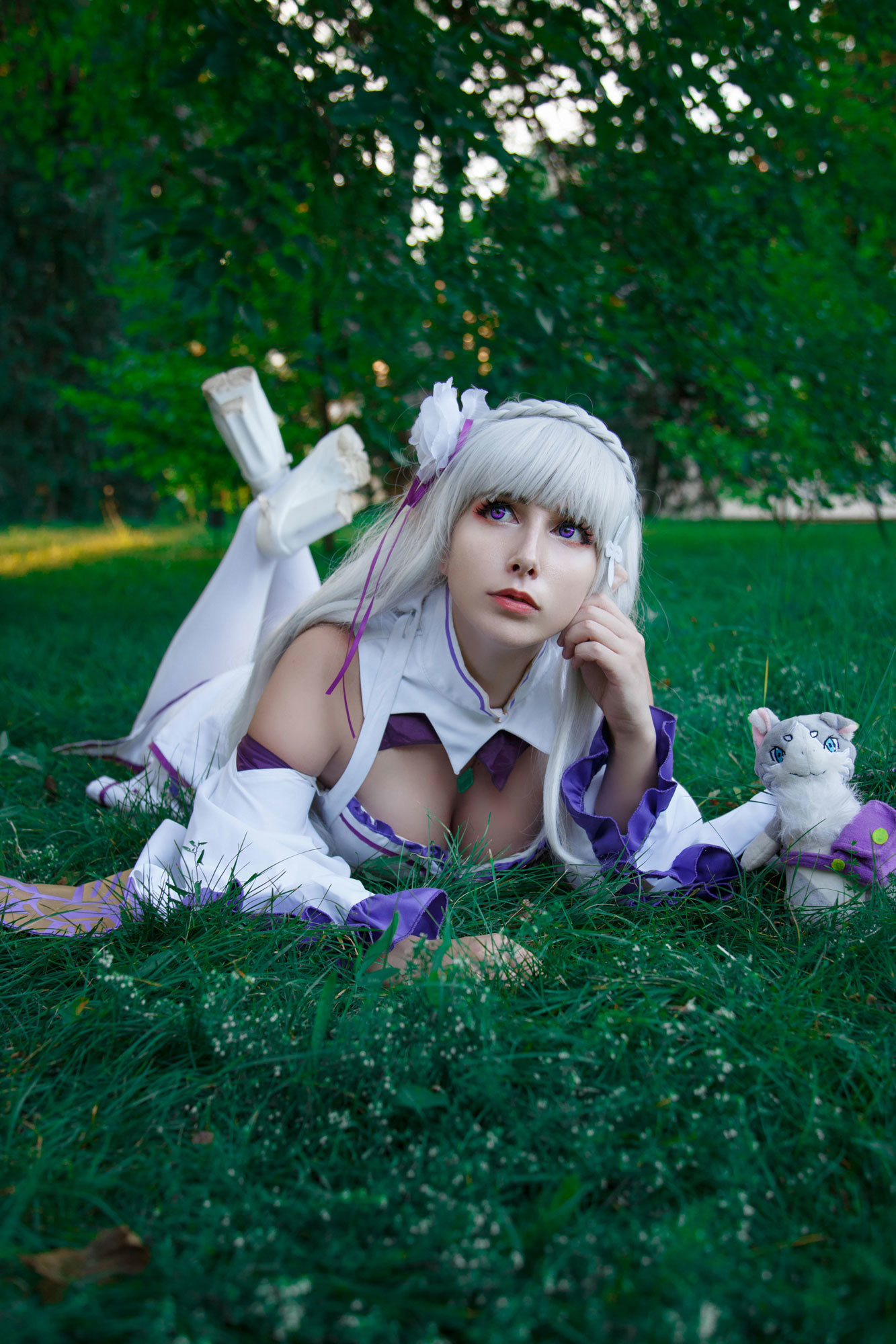 Emilia -Re:Zero.Cosplayer - Faritio.Photo by  White beetle
 - My, Russian cosplay, Cosplay, Re: Zero Kara, Emilia, Anime, Longpost