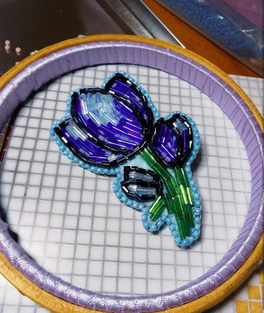 Handmade brooches - My, Beadwork, Creation, Longpost