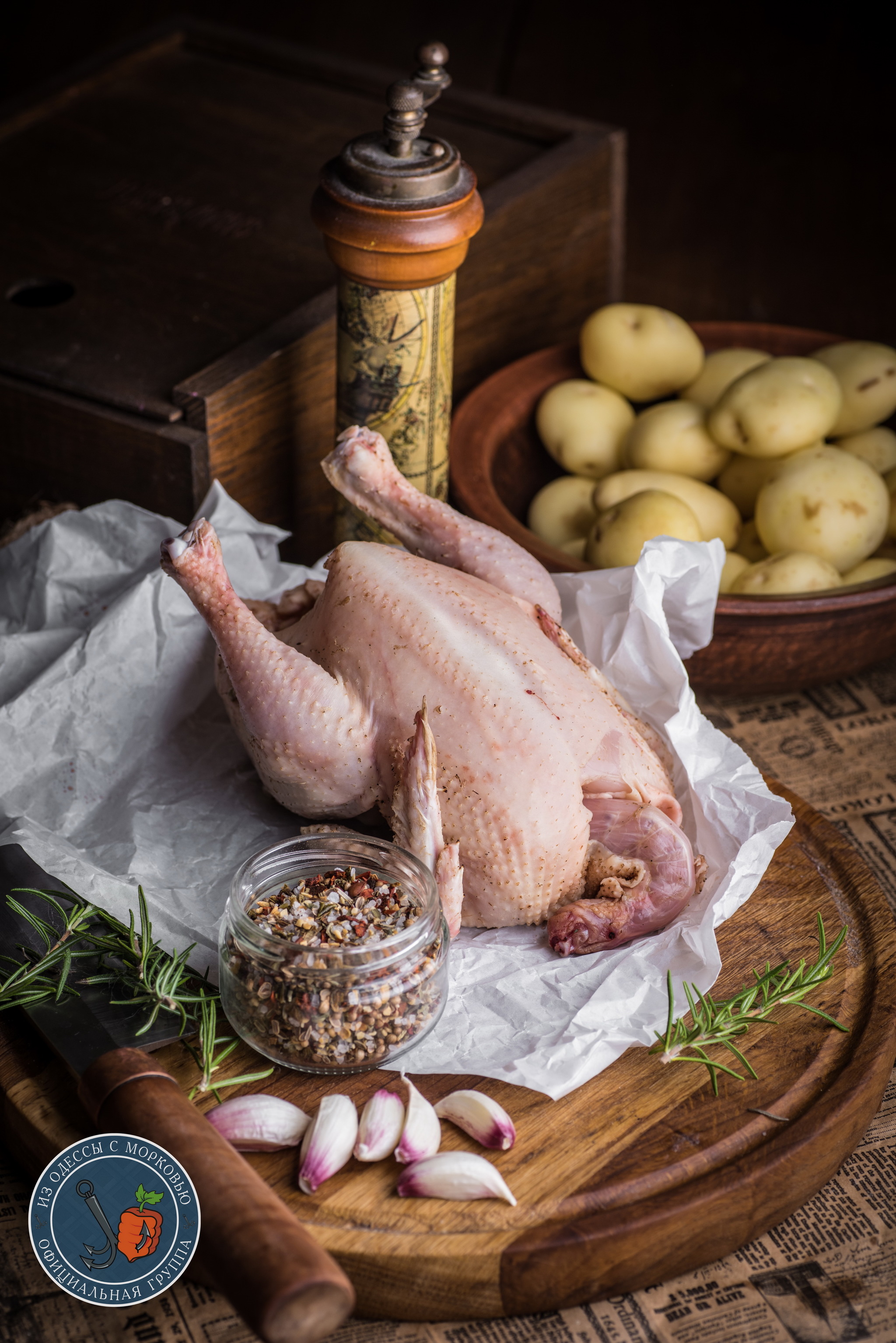 Fried chicken with curry sauce and baked potatoes - My, From Odessa with carrots, Cooking, Food, Recipe, Longpost, The photo, Chickens