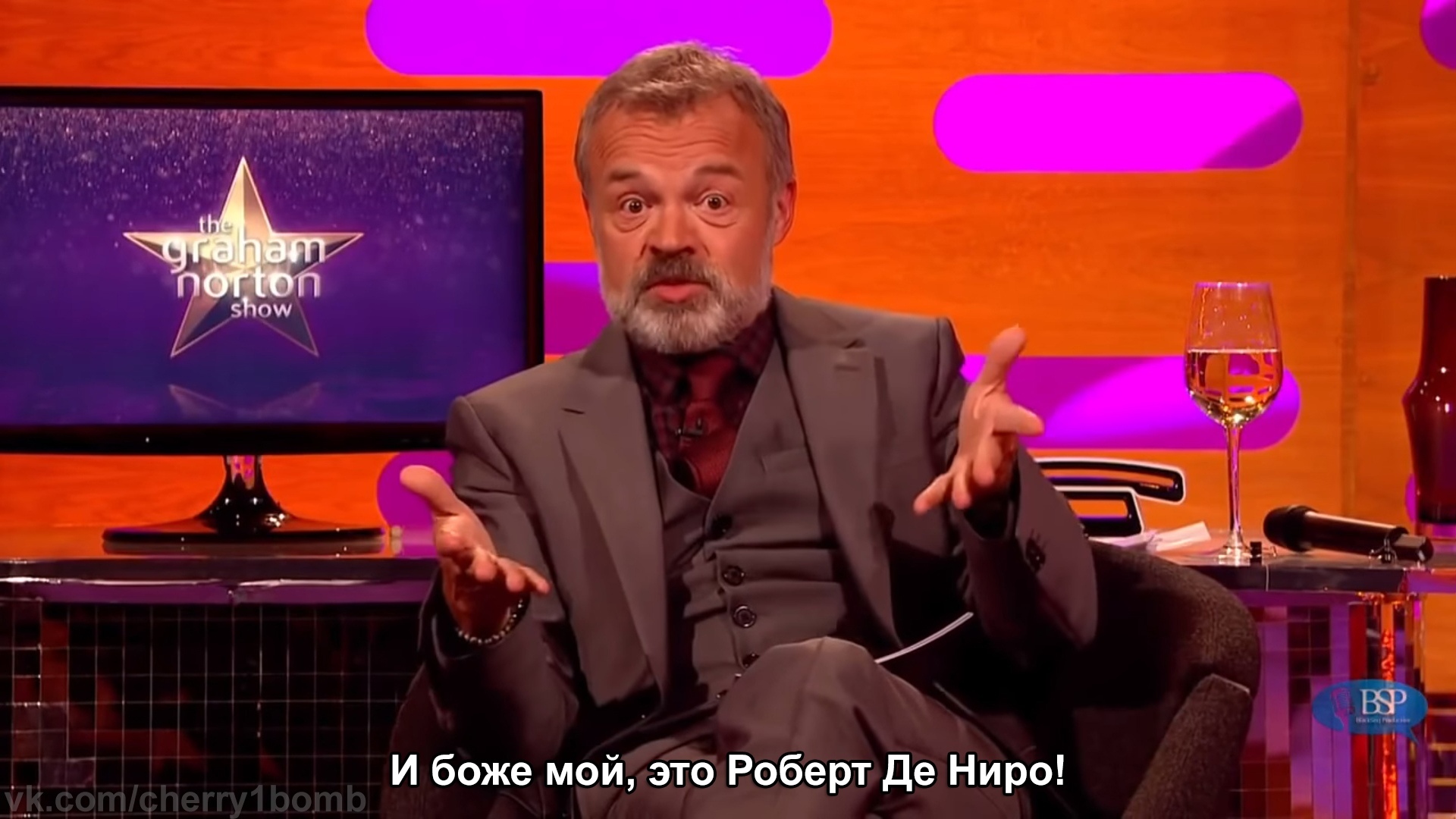 Роберт Де Ниро умеет подобрать правильные слова - Роберт Де Ниро, Актеры и актрисы, Знаменитости, Раскадровка, Шоу Грэма Нортона, Выпускники, Мат, Длиннопост