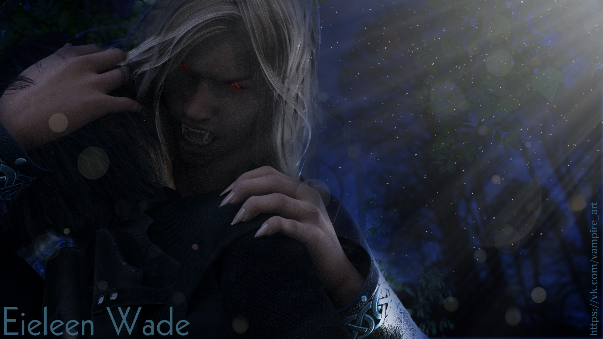 Frames for chapter 1 “What is eternal life” - My, Vampires, 3D, Supernatural, Art, Gothic, Long hair, Guys