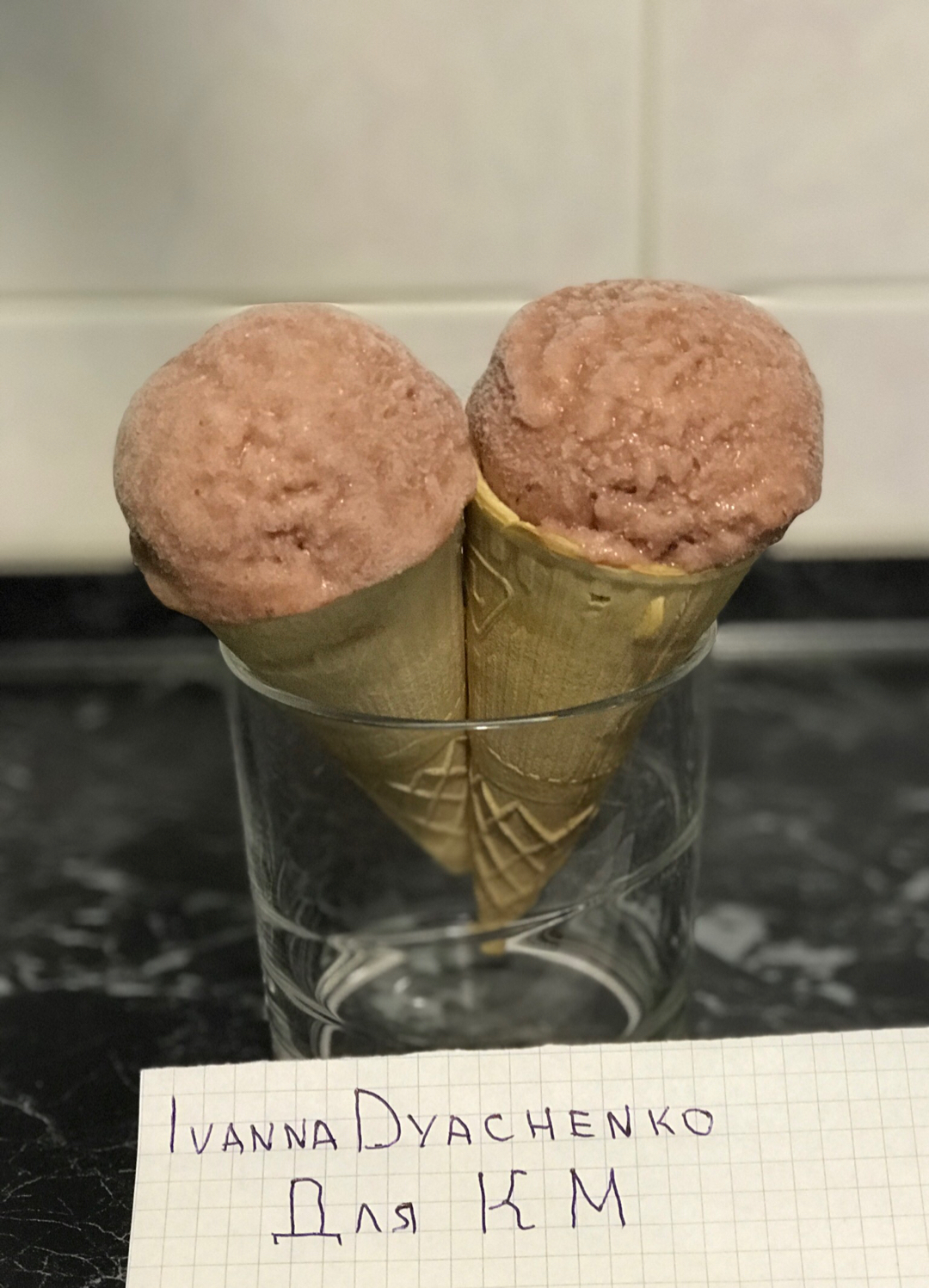 BANANA Ice Cream with Strawberries, no sugar or cream - My, Ice cream, Strawberry ice cream, Ice cream for everyone, Banana, Strawberry (plant), Proper nutrition, Video, Longpost, Recipe, Video recipe