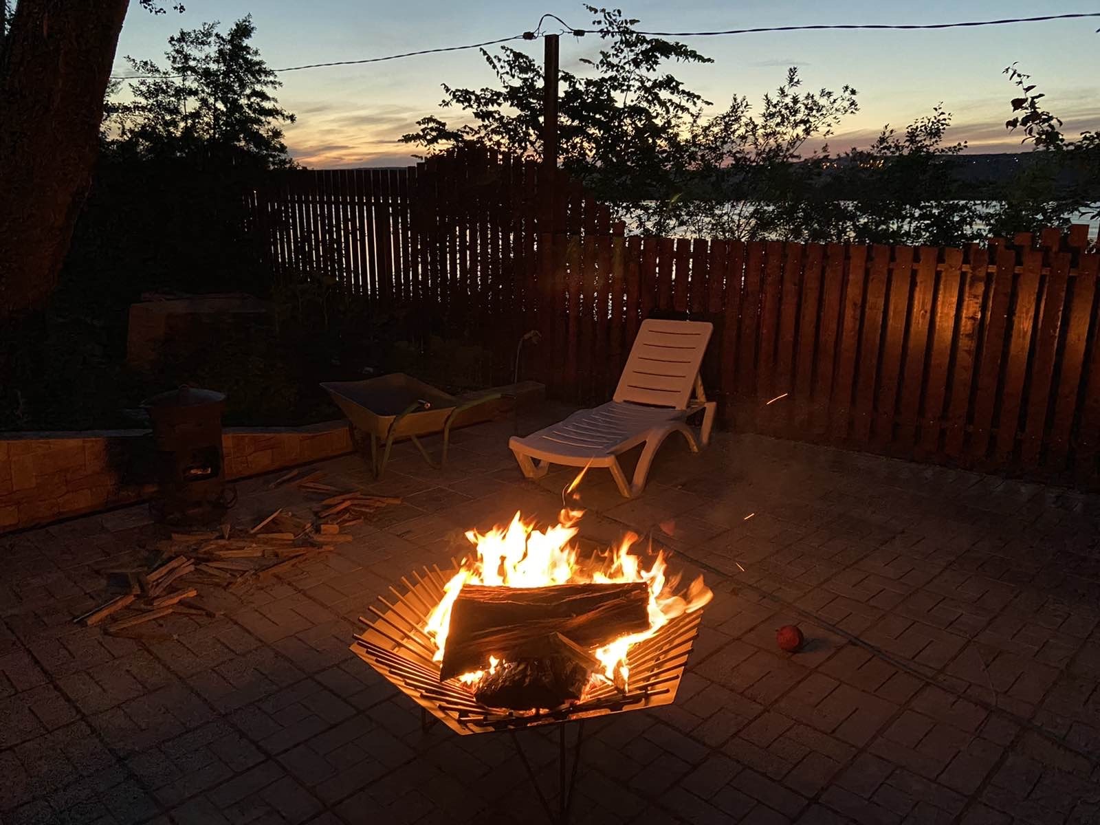 Iron fire pit - My, Dacha, Bonfire, Longpost