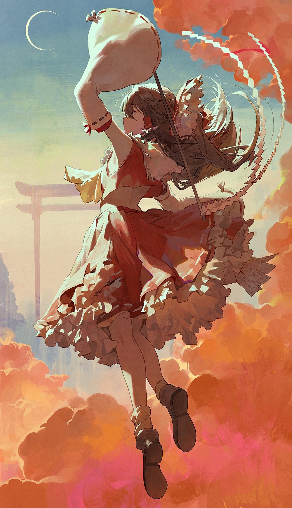 Reimu - Touhou, Hakurei Reimu, Anime art, Anime, Art, Mossi