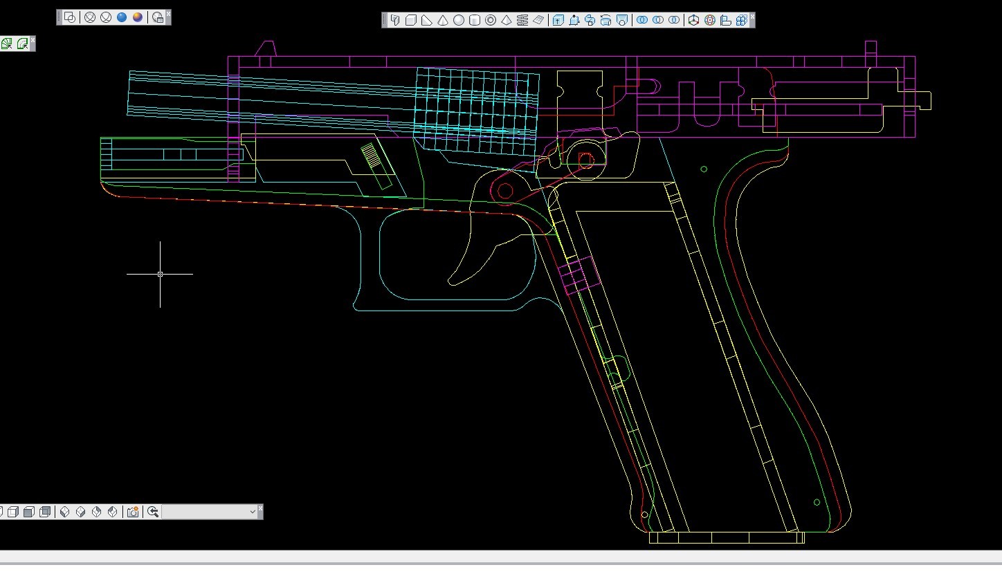 Concluding the topic of self-isolation Glock17 - My, 3D, Glock pistol, Self-isolation, Toys, Weapon, 3D modeling, Computer simulation, Longpost