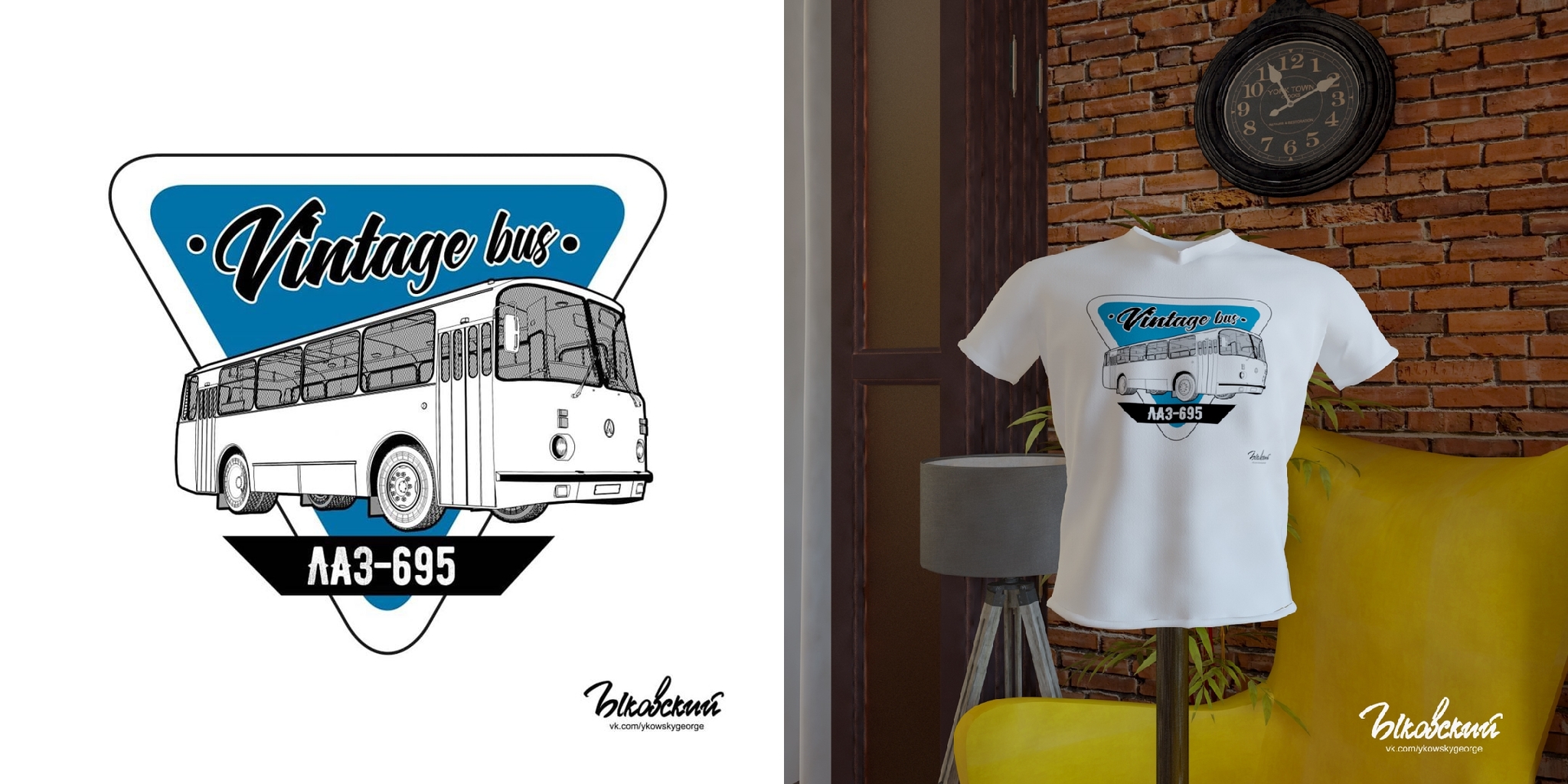 T-shirt design - My, Art, Bus, T-shirt, Mascara, Graphics, 3D, 3D graphics, Drawing, Longpost