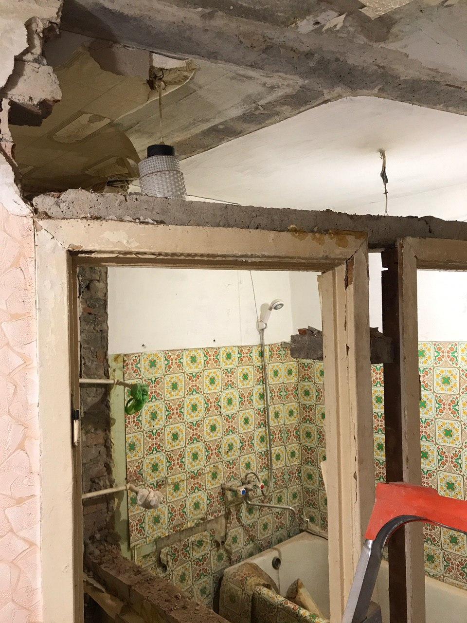 Перестройка ванной с туалетом в хрущевке | Пикабу