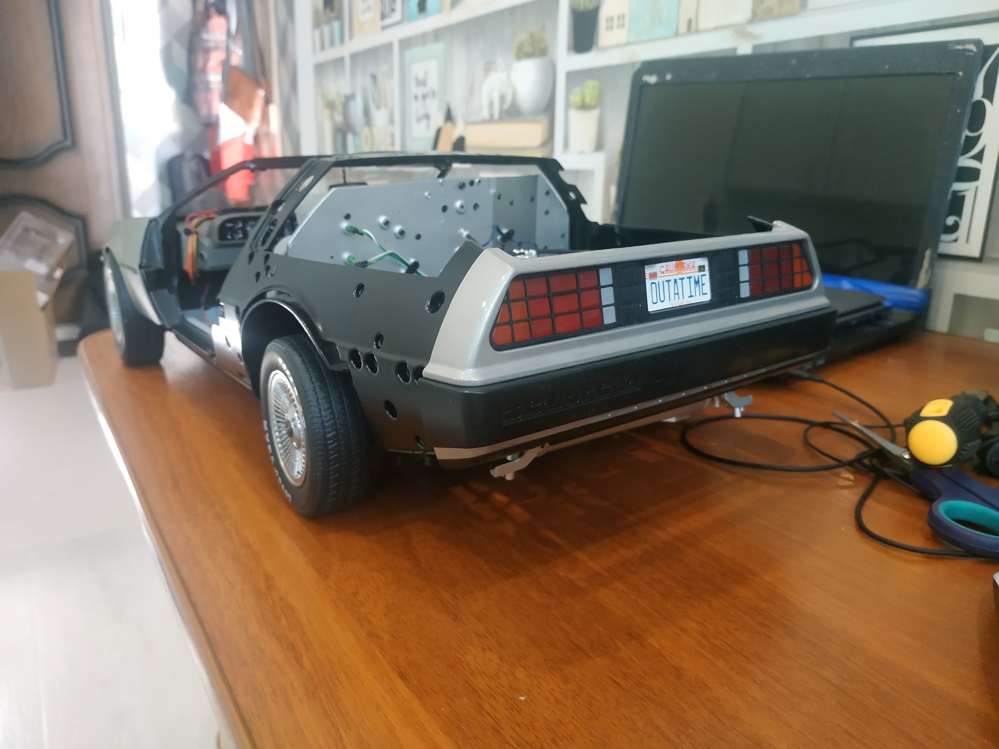 Putting together a childhood dream (part 3) - My, Time Machine, Delorean DMC 12, Longpost, Back to the future (film), cat