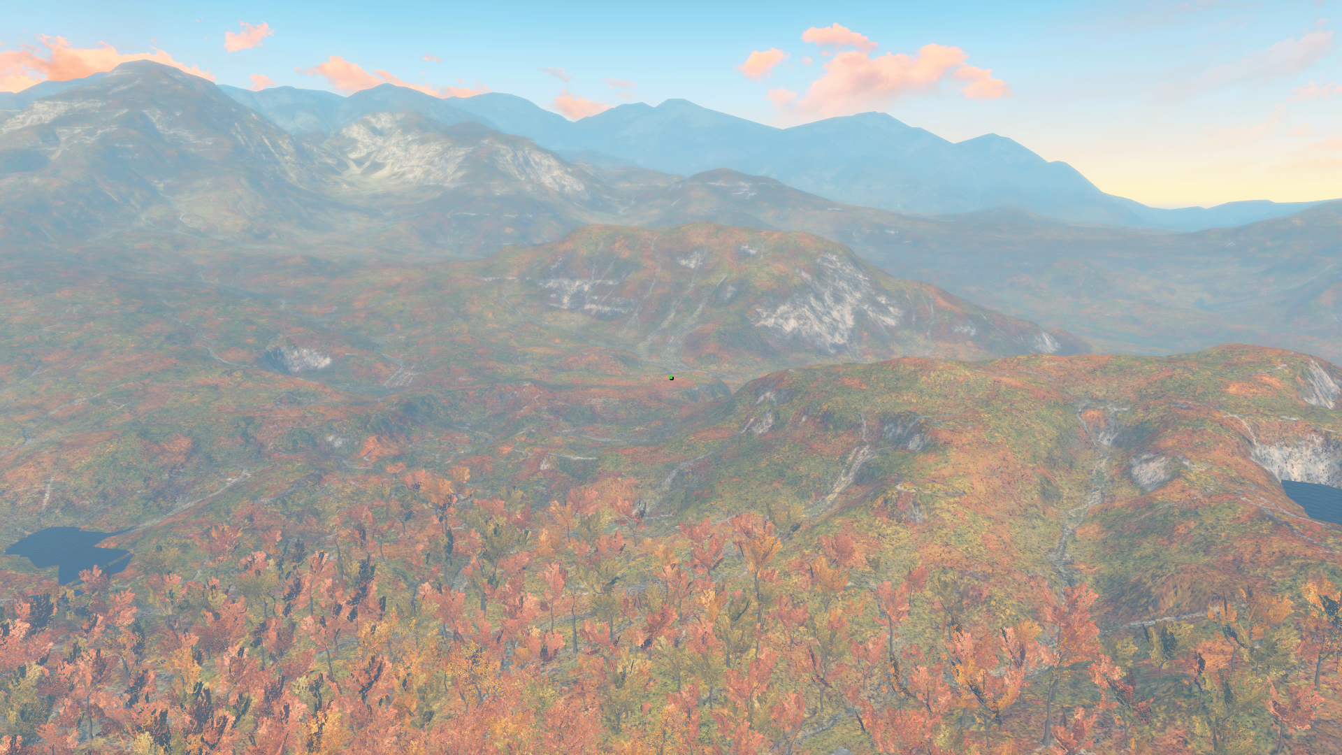 Peaceful Sanctuary Hills. View from above. Fallout 4 - My, Fallout 4, Screenshot, Peace, Before the war, Longpost