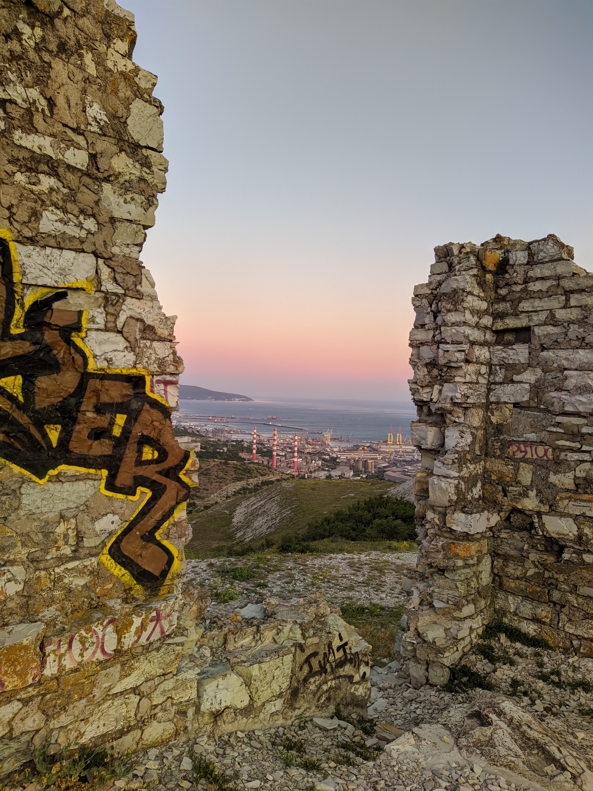 Walk around the outskirts of Novorossiysk - My, Google Camera, Nokia, Sunset, Novorossiysk, Longpost