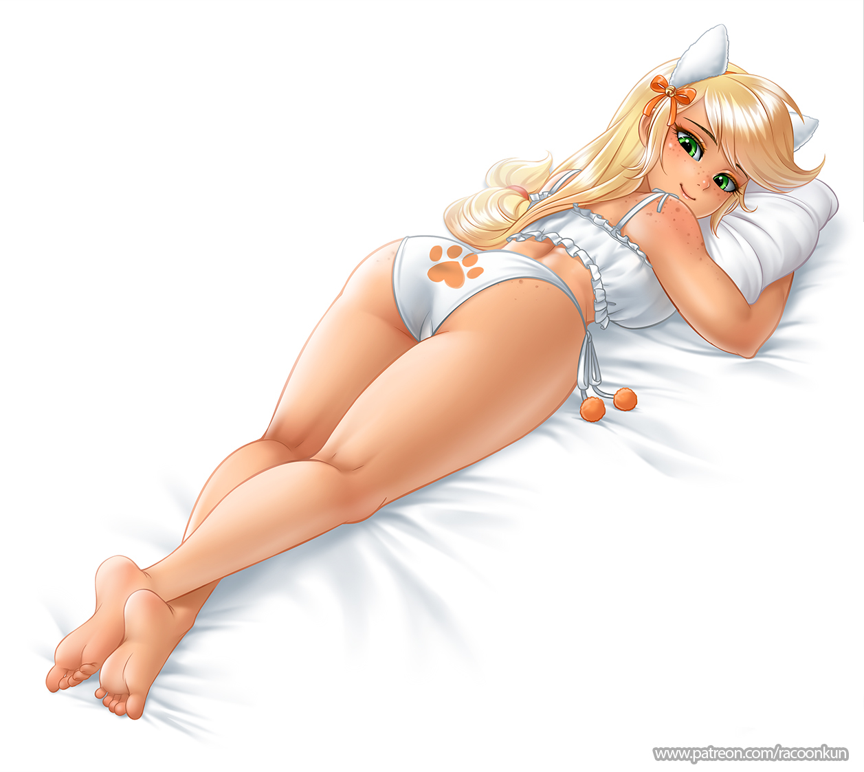 Apple Jack - NSFW, My little pony, Humanization, Applejack, Racoonkun, MLP Edge