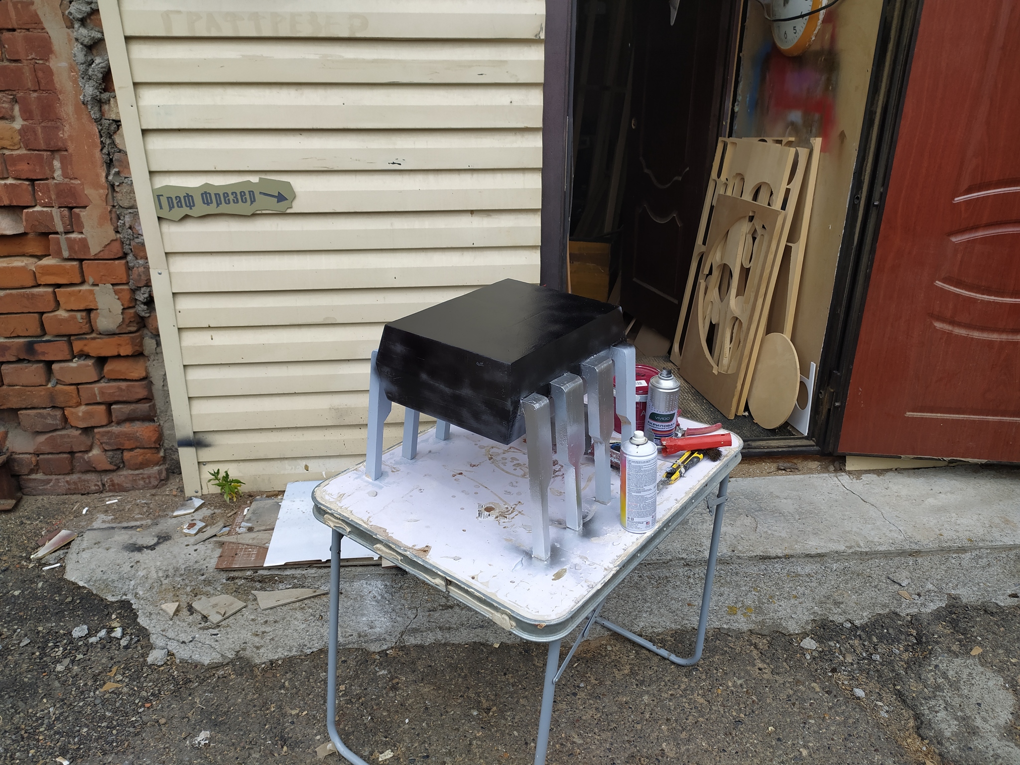 Stool for a friend (electronics) - My, CNC, Chip, Workshop, Ne555, Needlework, Longpost, With your own hands, Stool